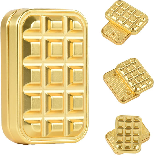 Fidget Toys Adults Magnetic Fidget Slider Magnet Fidget Toys EDC Metal Fidget Slider Haptic Slider EDC Fidget ADHD Anxiety Stress Relief Toy Adults Fidget Toys Adults Anxiety Metal Fidget Toys-Gold