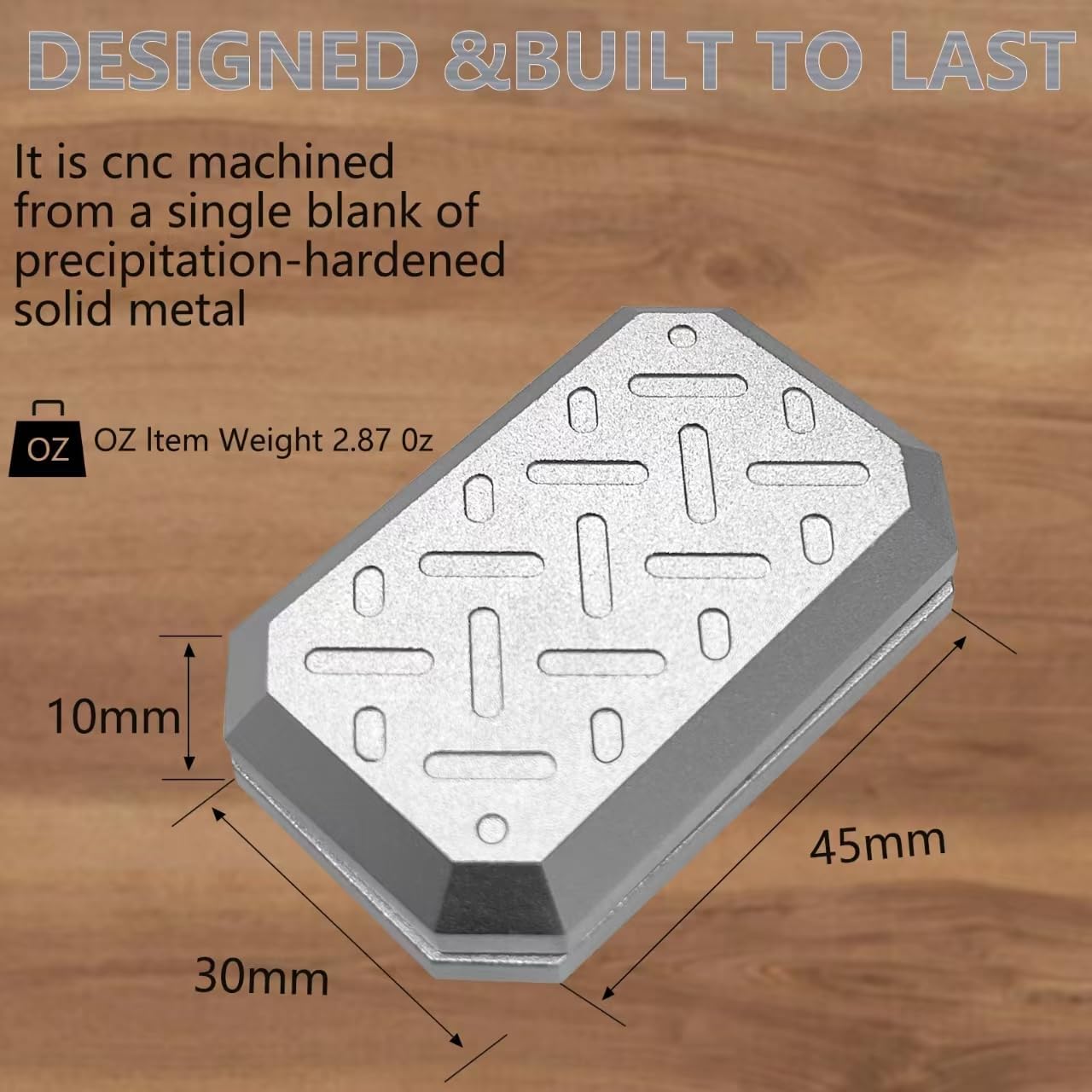 Magnetic Metal Fidget Toys, Aluminium Alloy Push Card Fidget Slider Stress Relief Toy, EDC Adult Fidget Toys, ADHD Autism Sensory Toys, Office Desk Toys for Boyfriend and Father (Black)