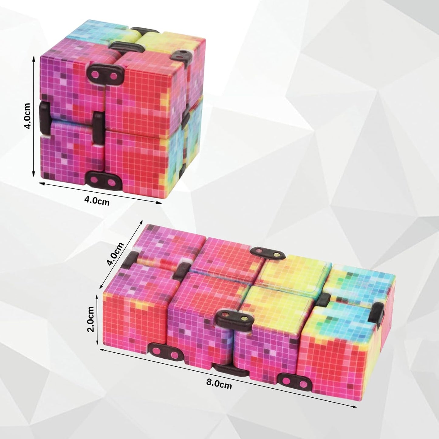 Fidget Infinity Toys Cube: Fidget Toy Hand Held Magic Cubes Cool Stuff Gadgets Things Unique Birthday Gifts Boys Girls Kids Adults Anxiety Stress Relief Sensory Toy Christmas Stocking Stuff Gifts Toys