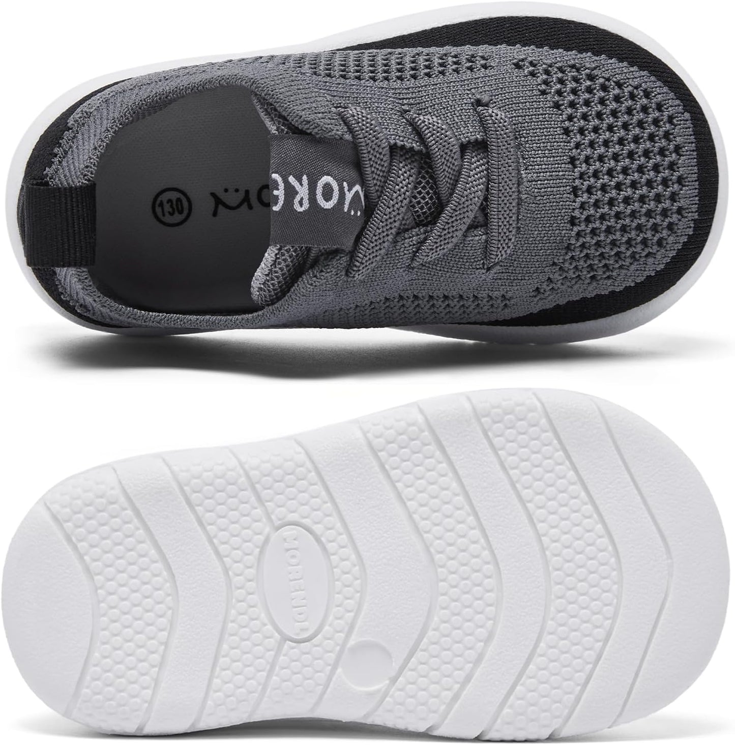 MORENDL Toddler Shoes Baby Walking Sock Shoes Infant Sneakers 0-4 Years Boy Girl Barefoot Tennis Shoe Non-Slip Brethable