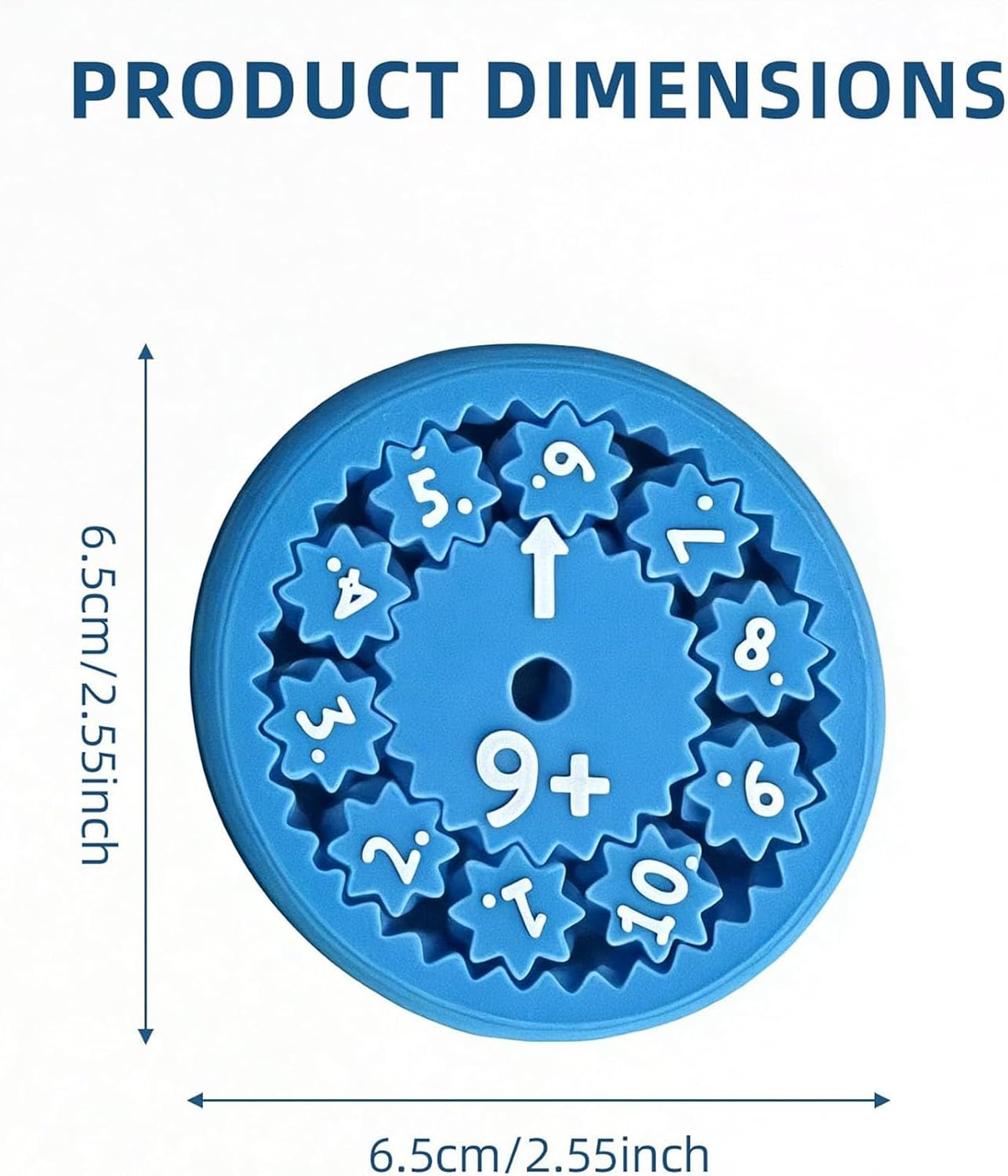 9Pcs Math Fidget Spinners, Math Fidget Toy, Math Facts Fidget Spinners for All Kids - Fidget Learning Game Toy Anxiety Relief Toys for Kids Autism (Multiply Or Divide)