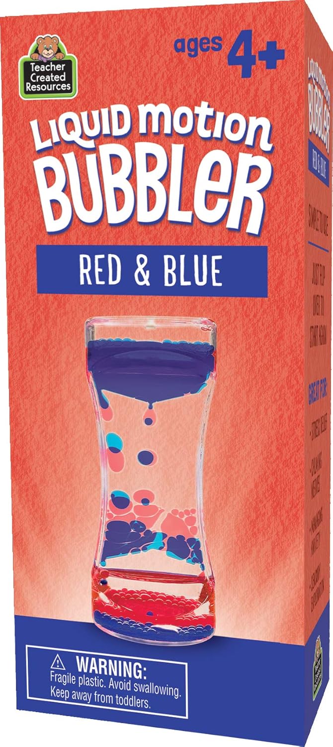 Red & Blue Liquid Motion Bubbler