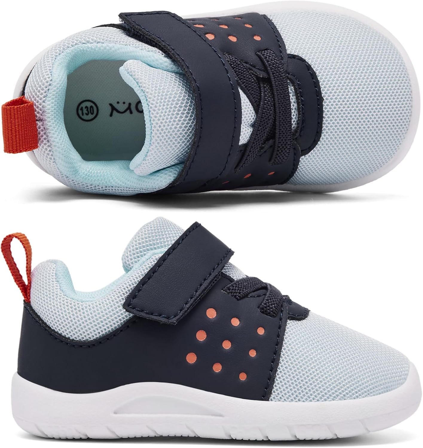 MORENDL Toddler Baby Shoes 0-4 Years Boy Girl Lightweight Breathable Non-Slip Sports Sneakers Running Walking Tennis Barefoot Shoes