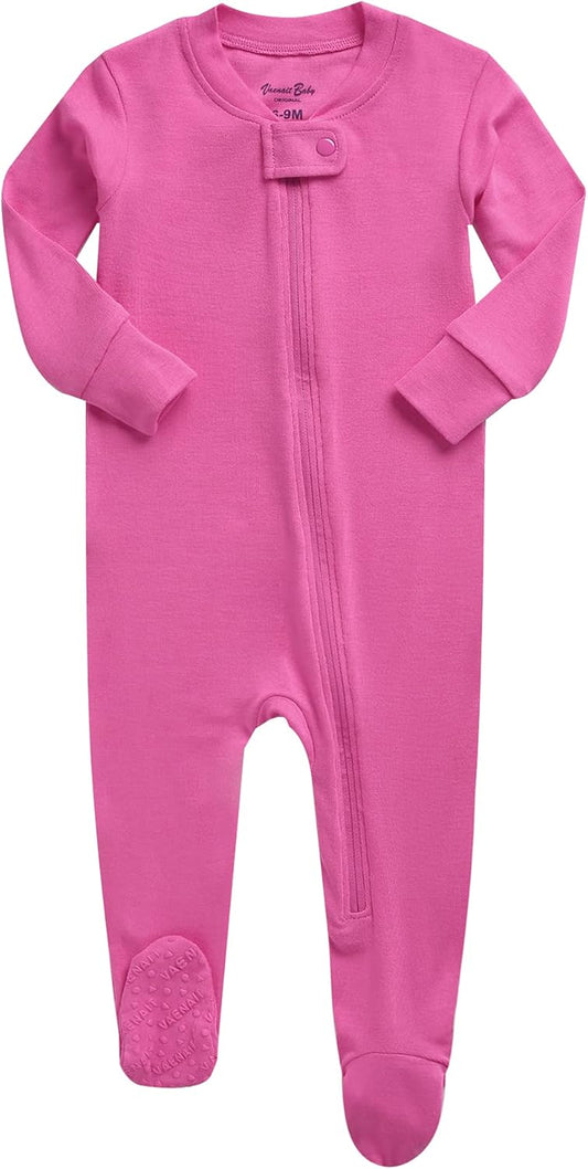 VAENAIT BABY Infant Toddler Boys Girls Footed One-Piece Sleep and Play Premium Modal Pajamas 1-2 Pieces