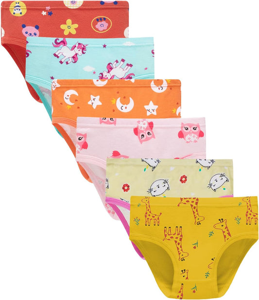 Boboking Soft Cotton Underwear Toddler Girls'Briefs Soft Undies