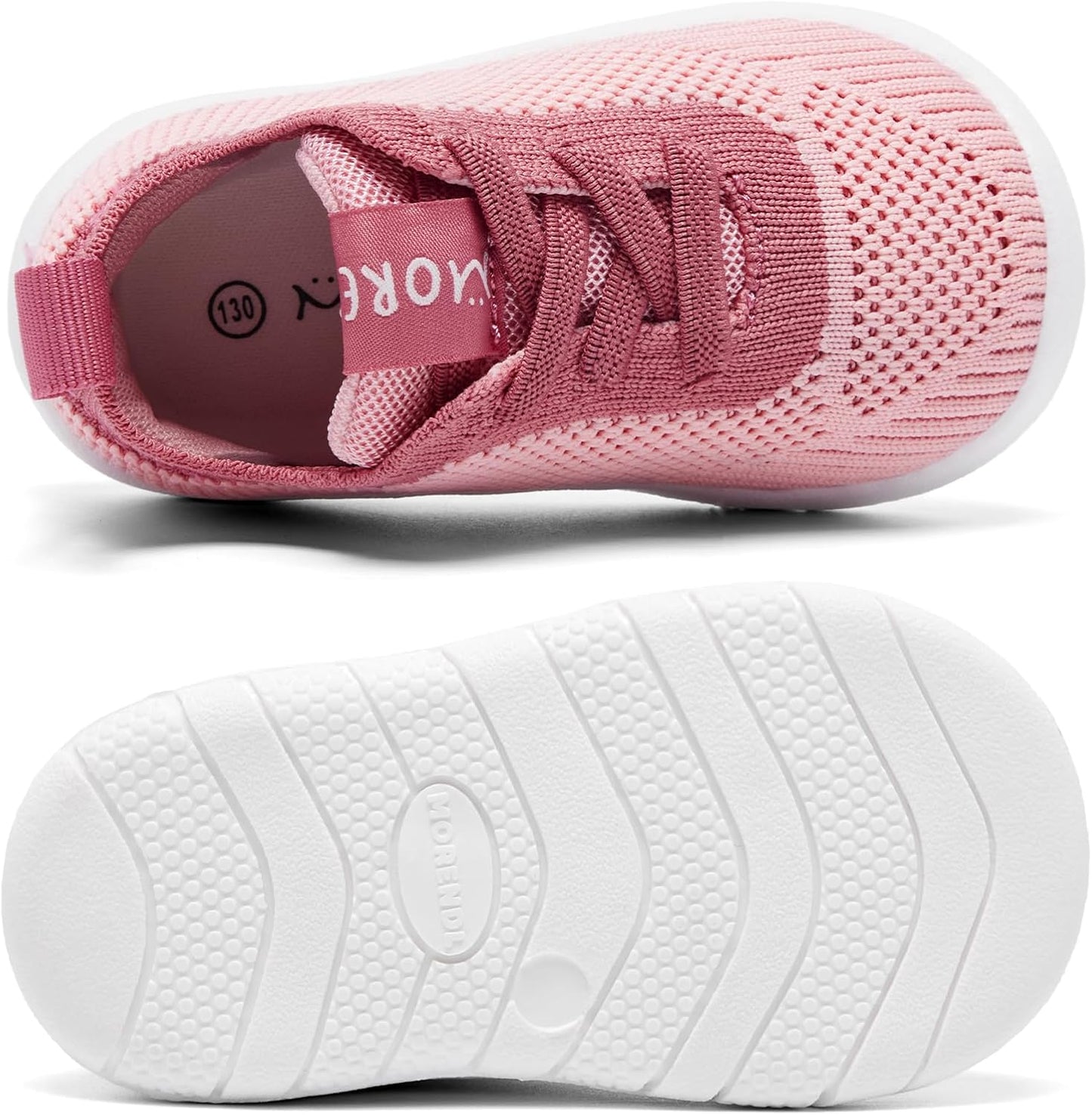 MORENDL Toddler Shoes Baby Walking Sock Shoes Infant Sneakers 0-4 Years Boy Girl Barefoot Tennis Shoe Non-Slip Brethable