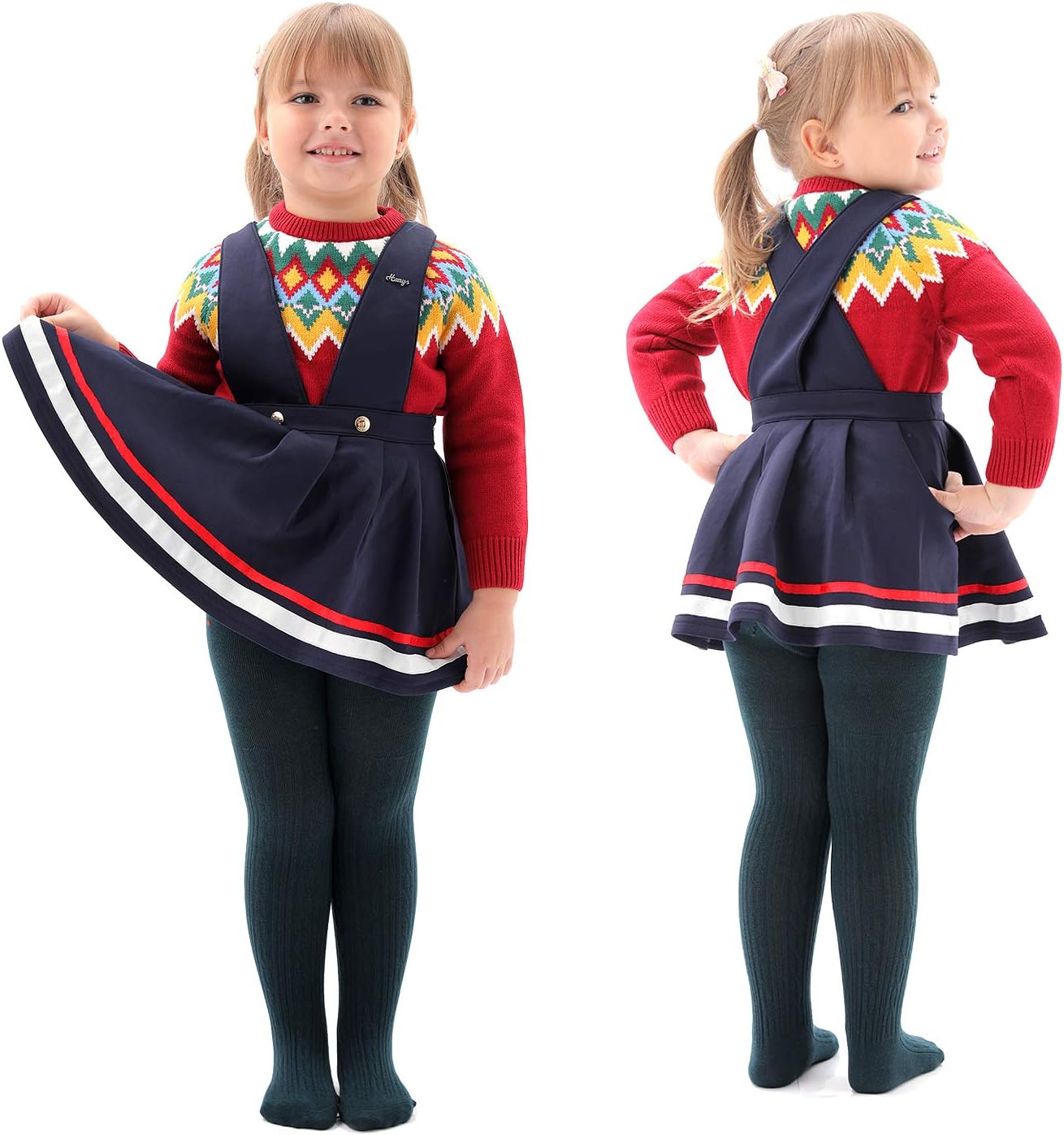 EPEIUS Baby Girl Tights Thick Cable Knit Leggings Stockings Cotton Pantyhose for Newborn Infant Toddler 3/4/5/6 Pack