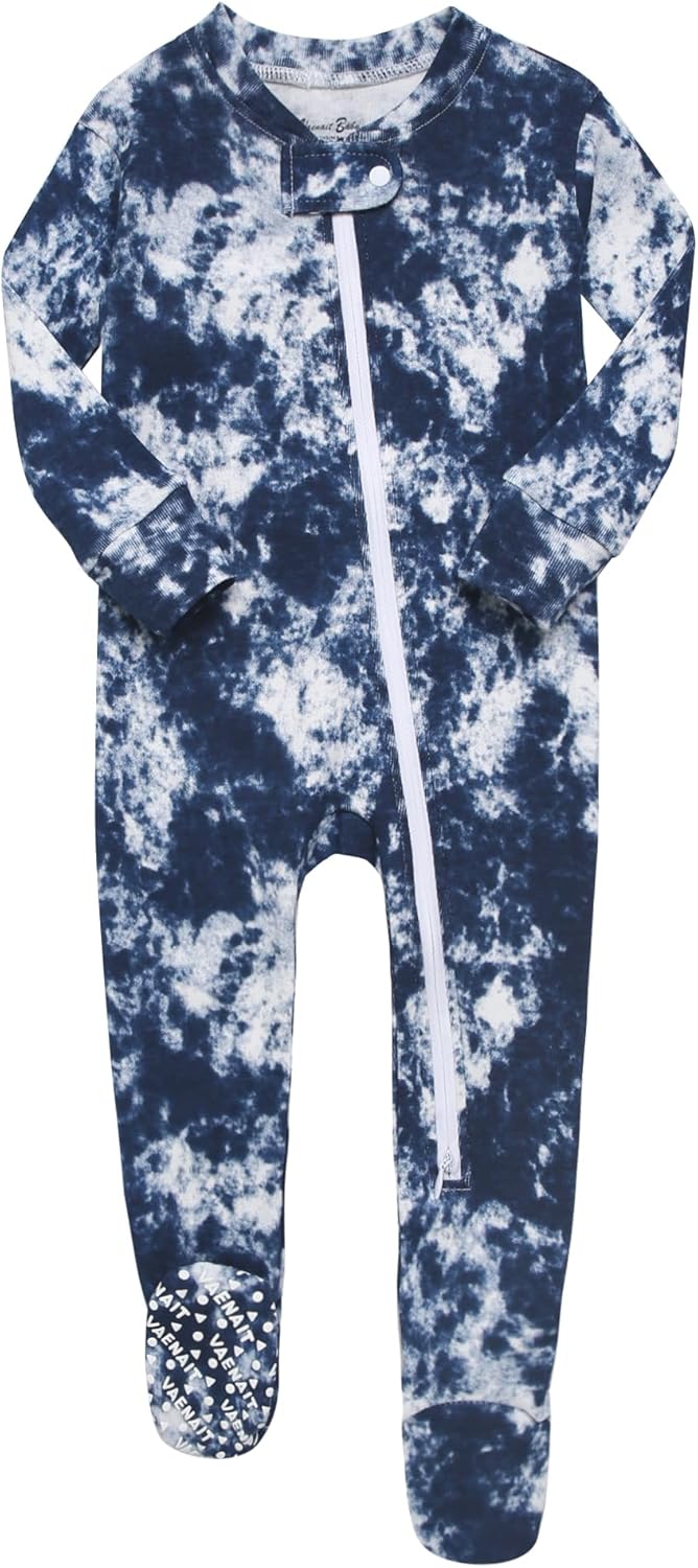 VAENAIT BABY Infant Toddler Boys Girls Footed Pajamas One-PIece Romper Sleep and Play 0M-2T