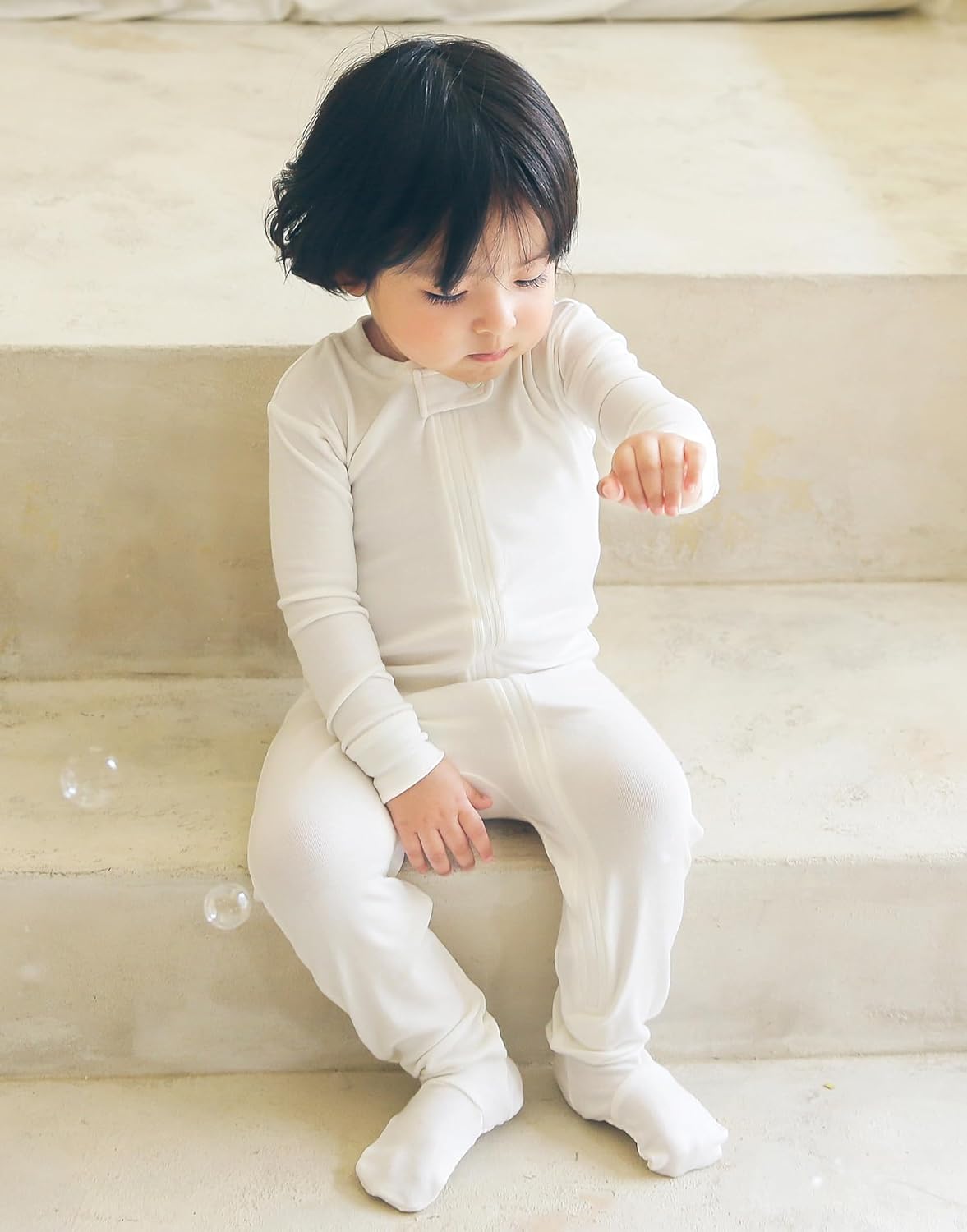 VAENAIT BABY Infant Toddler Boys Girls Footed One-Piece Sleep and Play Premium Modal Pajamas 1-2 Pieces