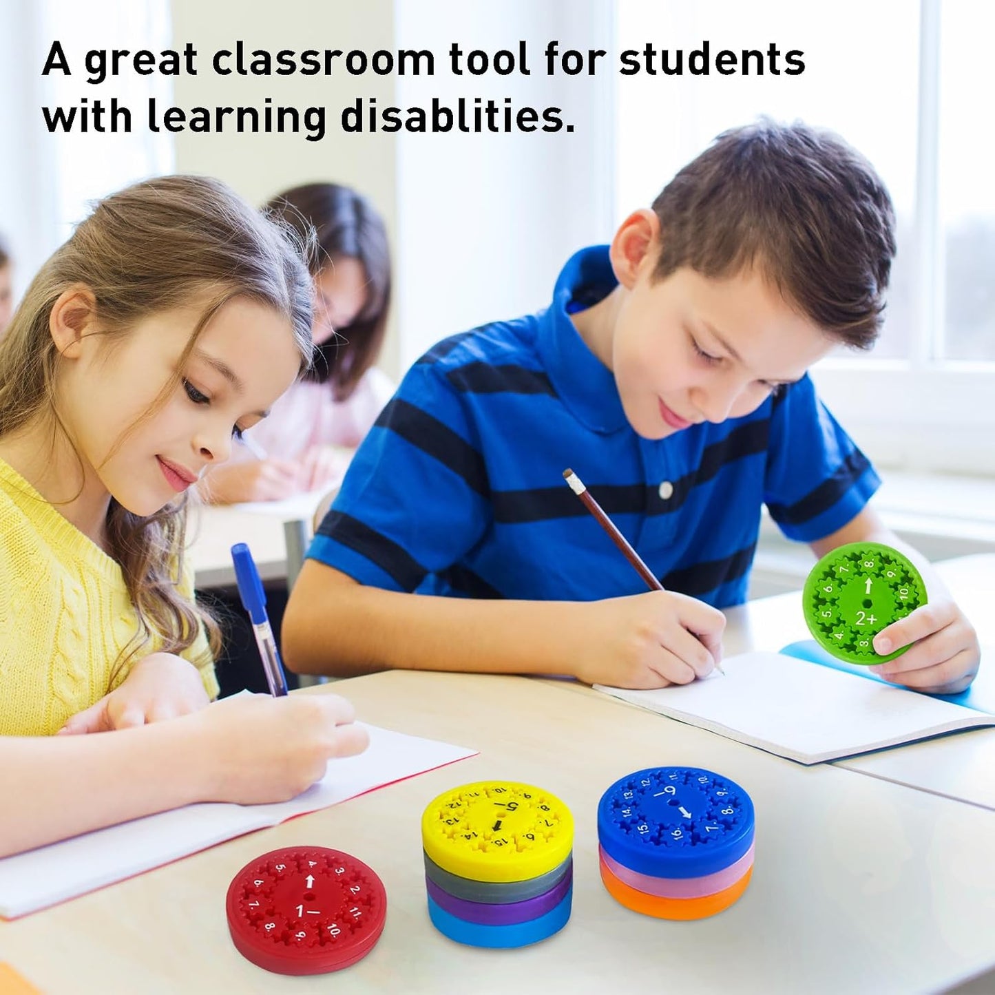 Math Fidget Spinners, Fun Math Toys - Helps Learn Math & Improve Memory, Multiplication Fidget Game for Classroom Homeschooling Counting Number