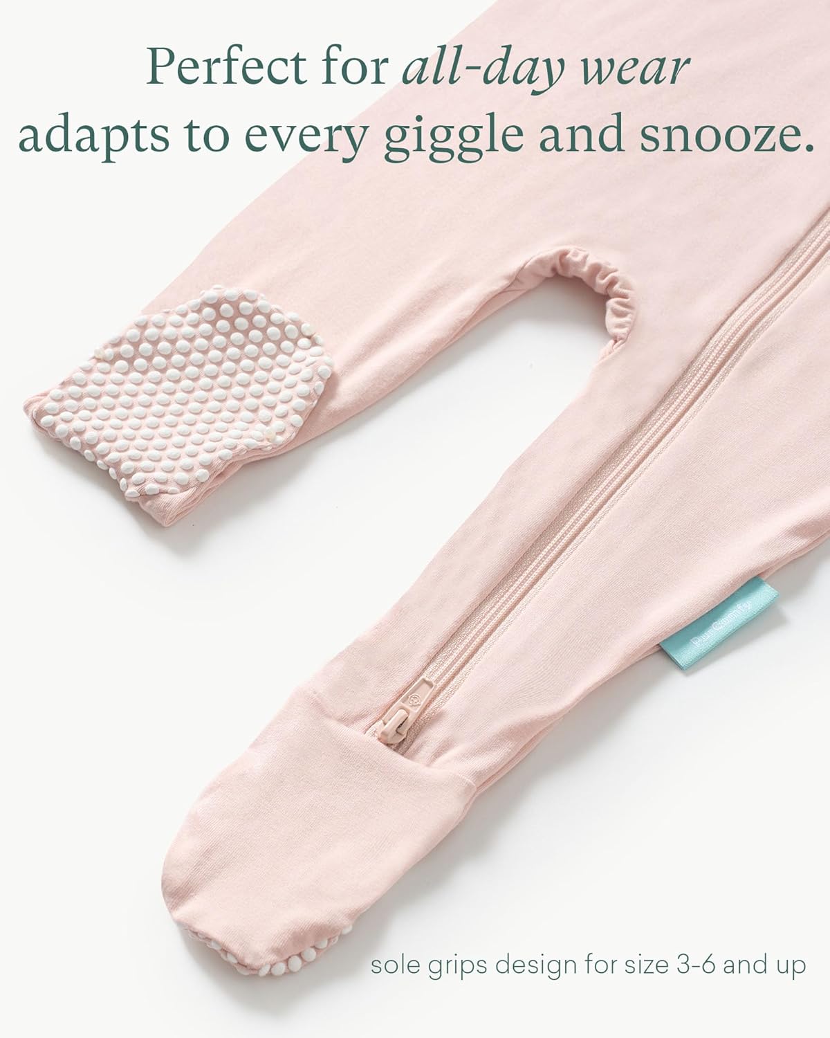 Baby Zipper Footie Pajamas, Supersoft Bamboo Rayon Baby Footed Pjs Boy Girl 0-3-6-9-18-24 Month Coverall Sleepers