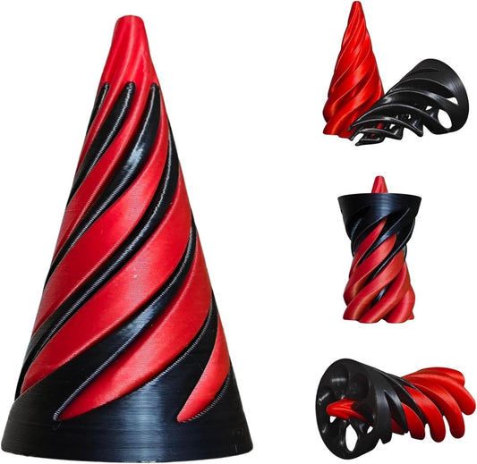 Impossible Cone - 2.5" x 1.5" Spiral Cone Fidget Toy for Stress Relief and Mind-Bending Fun