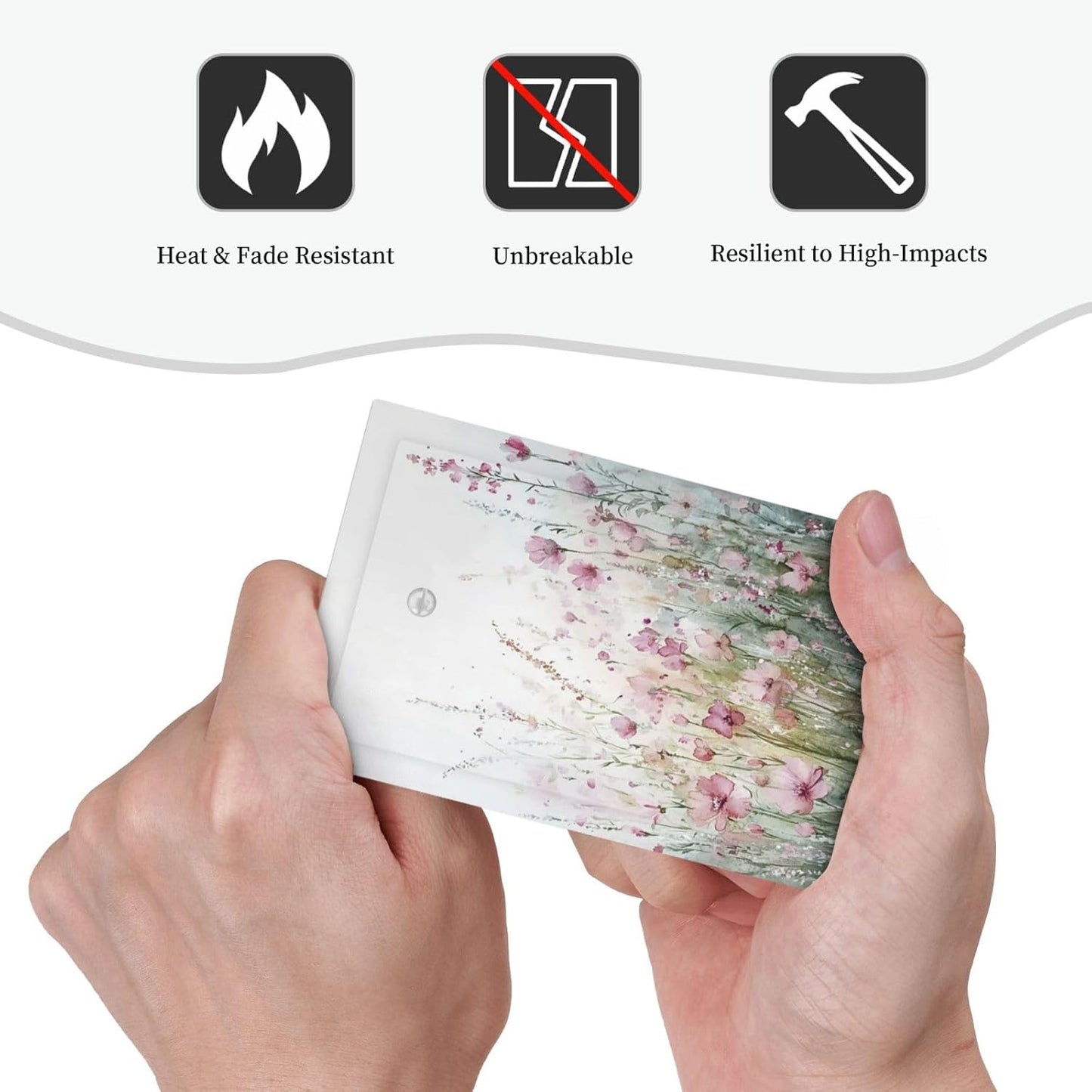 Light Switch Cover Plate Wildflower Botanical Watercolor Floral 1 Gang No Device Blank Electrical Wall Plates Faceplate Decorative Switch Plate For Bed Room Living Room Decor