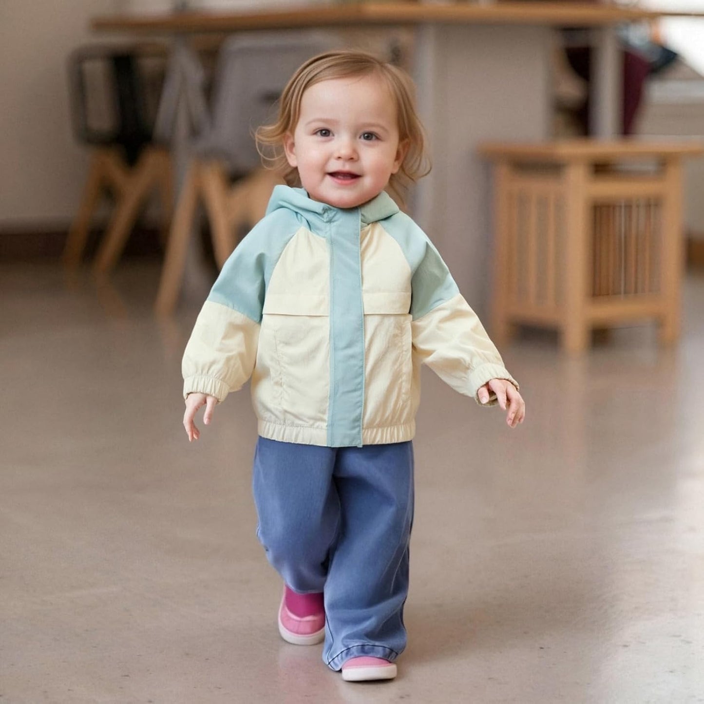 Toddler Baby Boy Girl Jackets Lightweight Outwear Zipper Hooded Windbreaker Jacket Fall Clothes 12M 18M 2T 3T 4T 5T