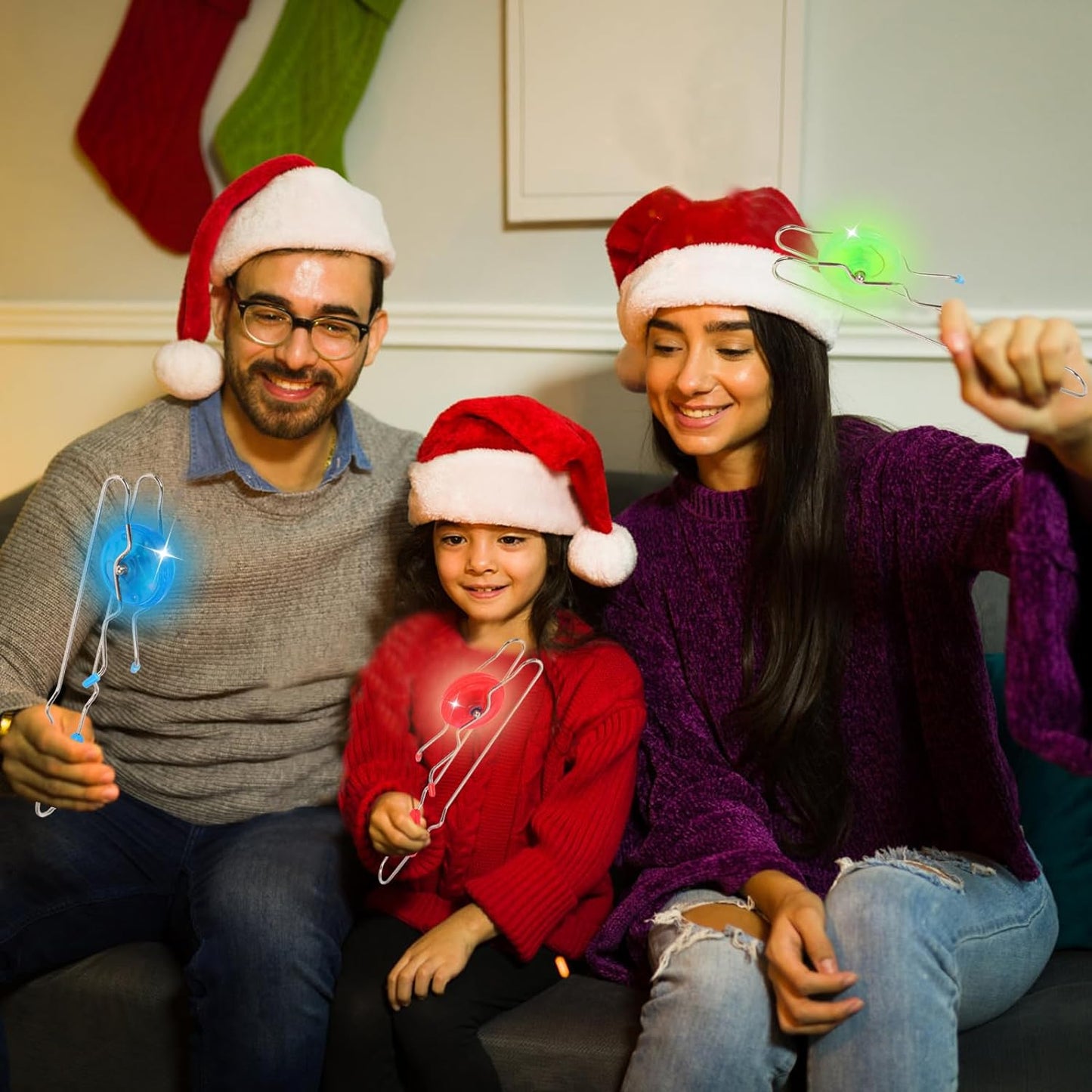 Retro Kids Light Up Gyro Wheel Set - includes 3 10-Inch Track Twisters, Spinning and Light Combo, to Capture Kid's Attention, Ideal for Easter, Birthdays, Christmas, and More