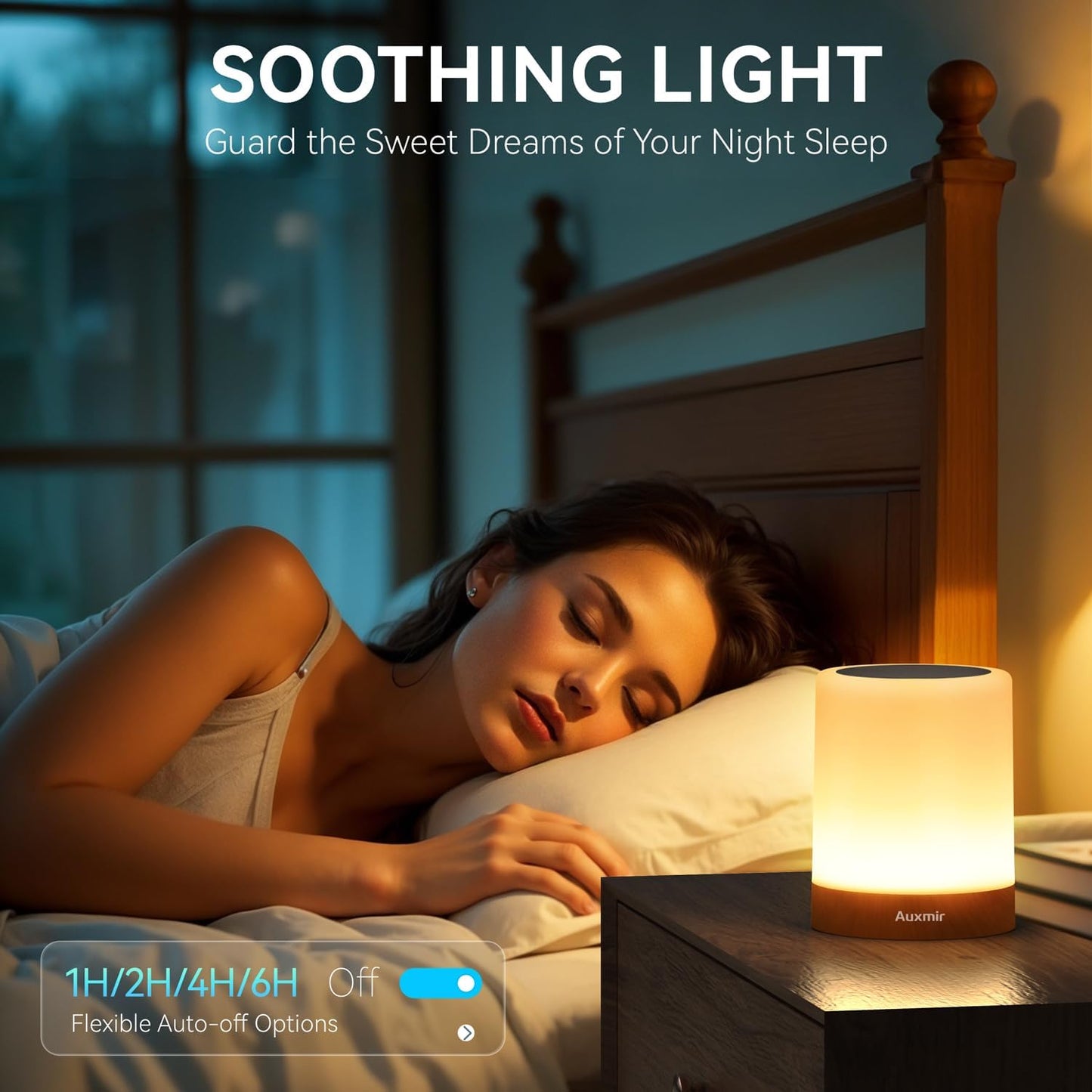 LED Night Light Bedside Lamp Touch and Remote Control Dimmable Tabletop 13 Colors Changing 5 Brightness Adjustable Rechargeable Portable Lamp for Baby Kids Bedroom Living Room Outdoor Camping