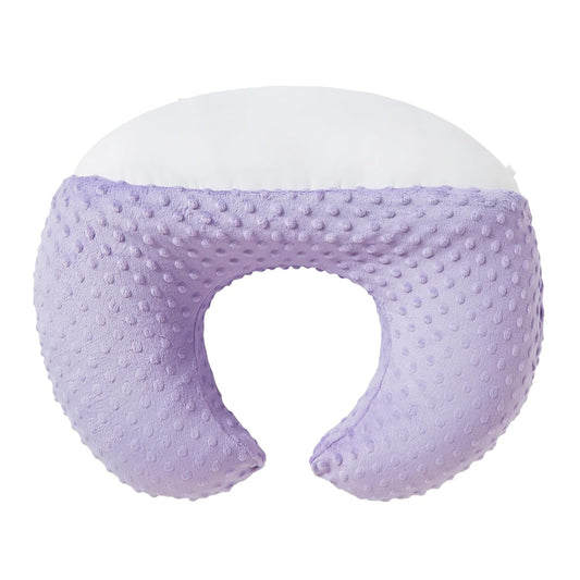 Nursing Pillow and Positioner for Breastfeeding, Ultra Soft Baby Breastfeeding Pillows for More Support for Mom and Baby, with Premium Removable Cover (Orchid Petal)