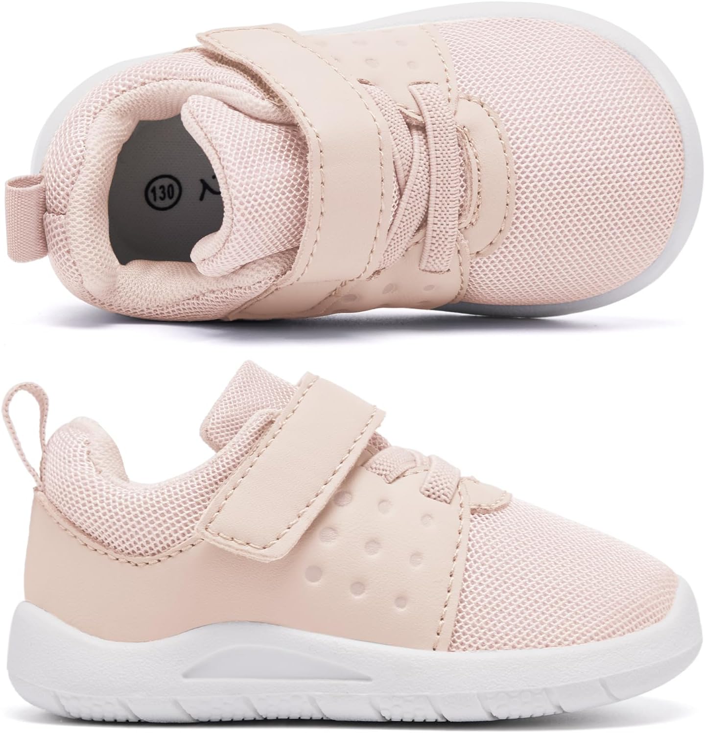 MORENDL Toddler Baby Shoes 0-4 Years Boy Girl Lightweight Breathable Non-Slip Sports Sneakers Running Walking Tennis Barefoot Shoes