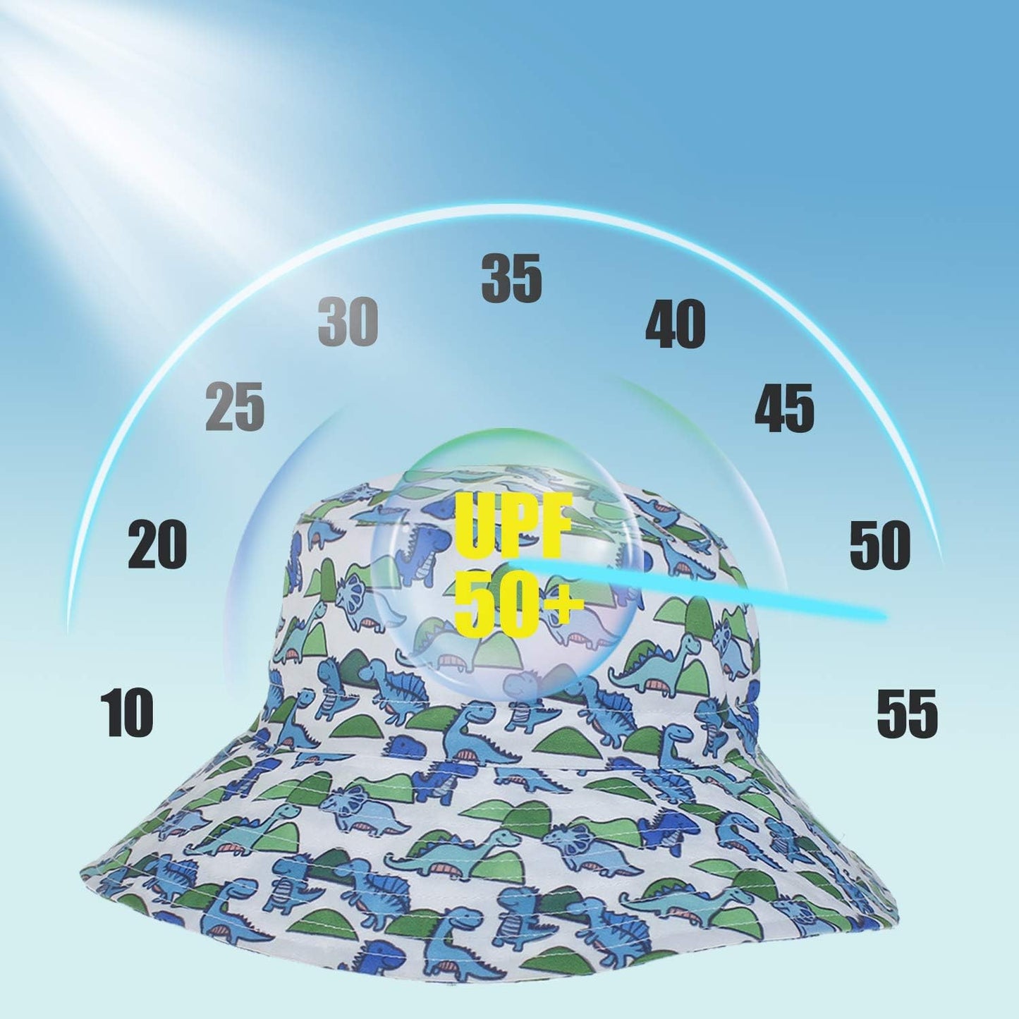 Baby Sun Hat Toddler Beach Swim Hats UPF 50+ Summer Bucket Hat Kids Infant Wide Brim Adjustable Sun Hat for Baby Boy Girls