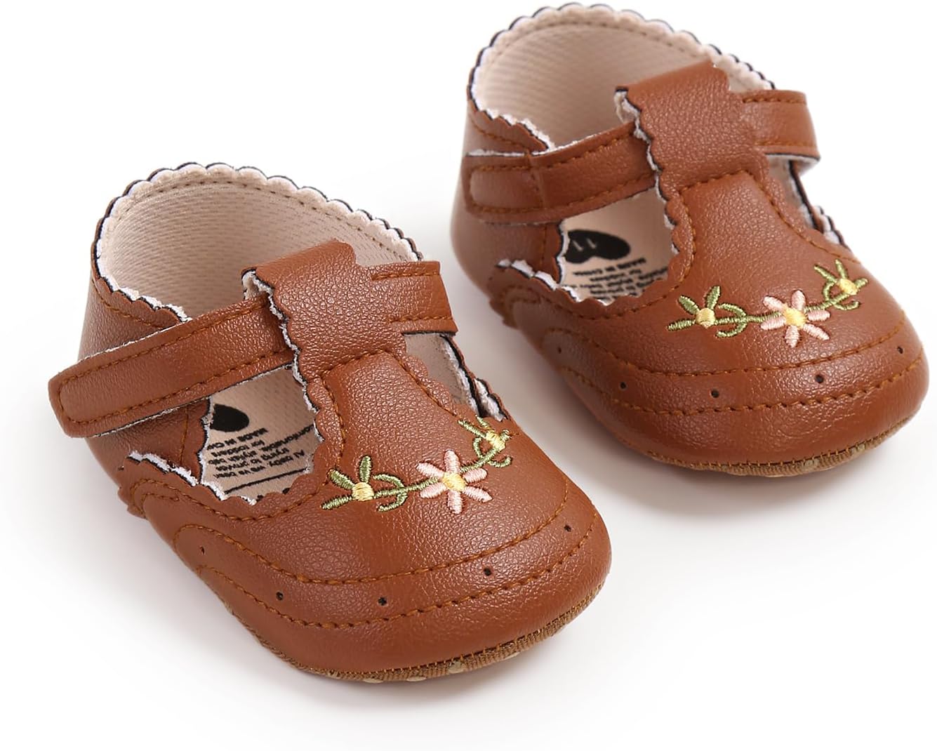 Baby Shoes Mary Jane Flats Non Slip Soft Sole Infant Toddler Sneakers First Walkers Party Christmas Dress Shoes