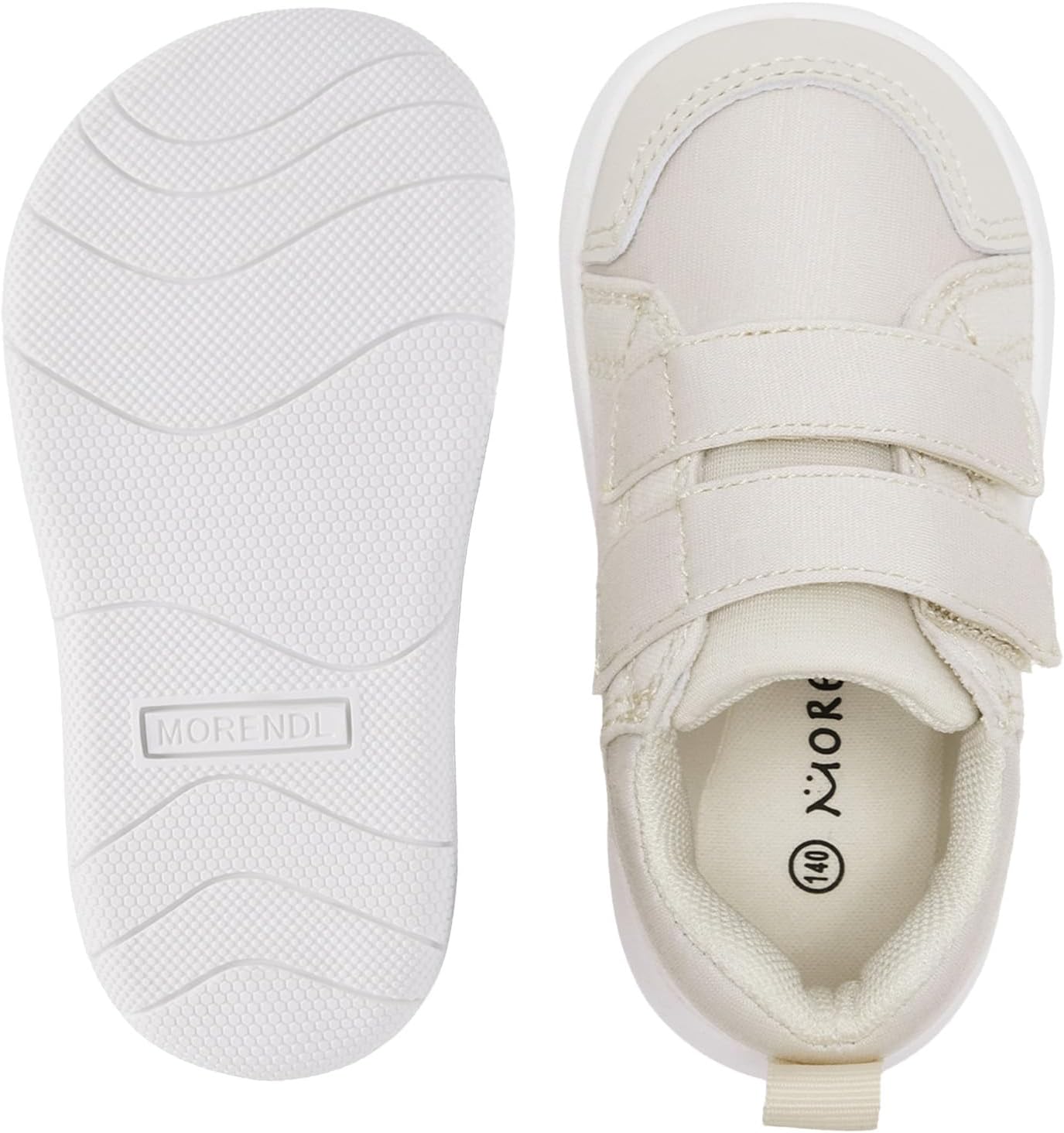 MORENDL Wide Toe Box Shoes Toddler Barefoot Shoes Baby Walking Shoe Boy Girl Non-Slip Zero Drop Minimalist Sneakers Comfort Tennis Outdoor Activities