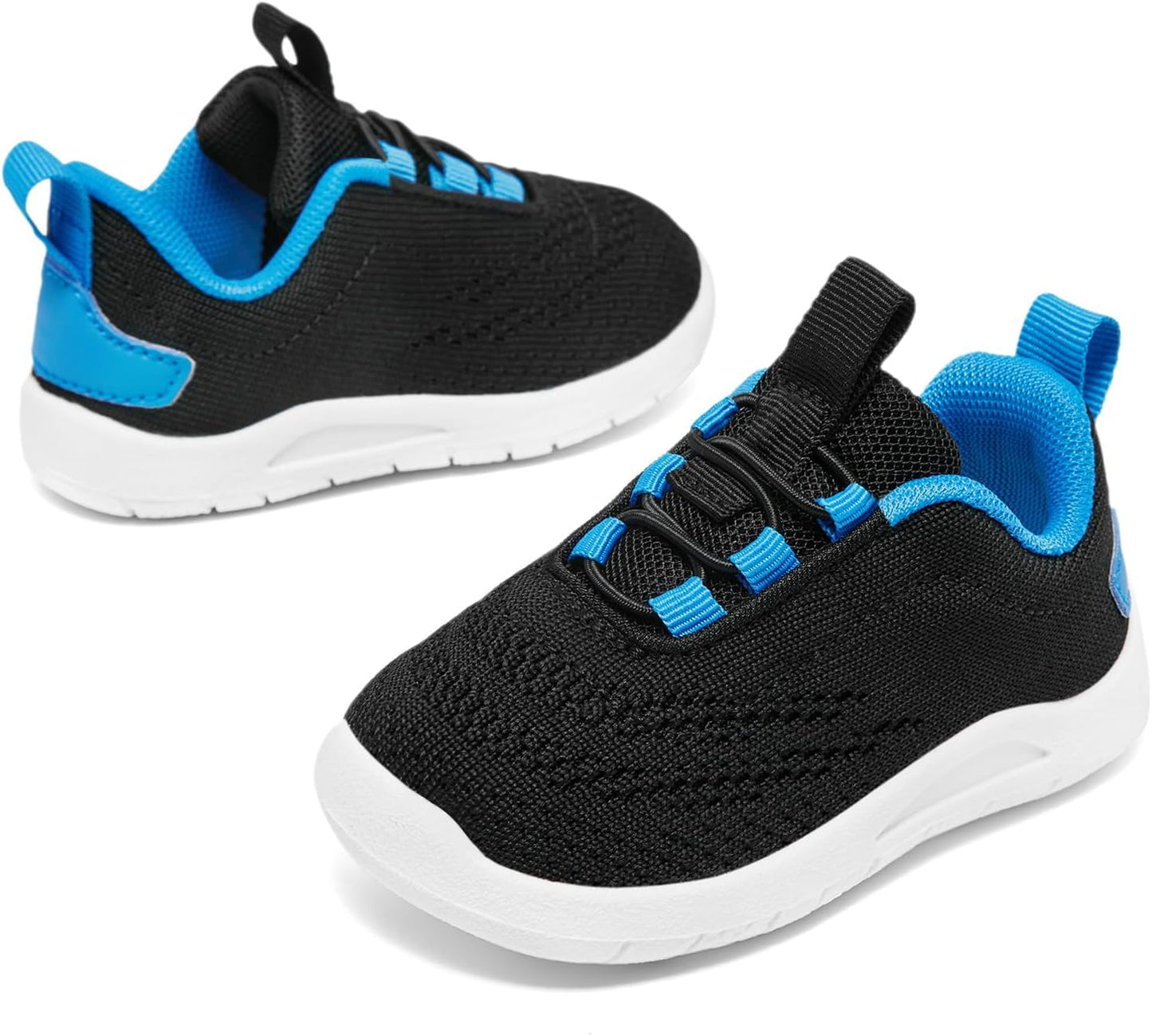 MORENDL Toddler Slip On Sneakers Baby Walking Shoes Non-Slip Breathable Unisex Pink Mesh Lace-Up Athletic Sneakers Infant Running Shoes