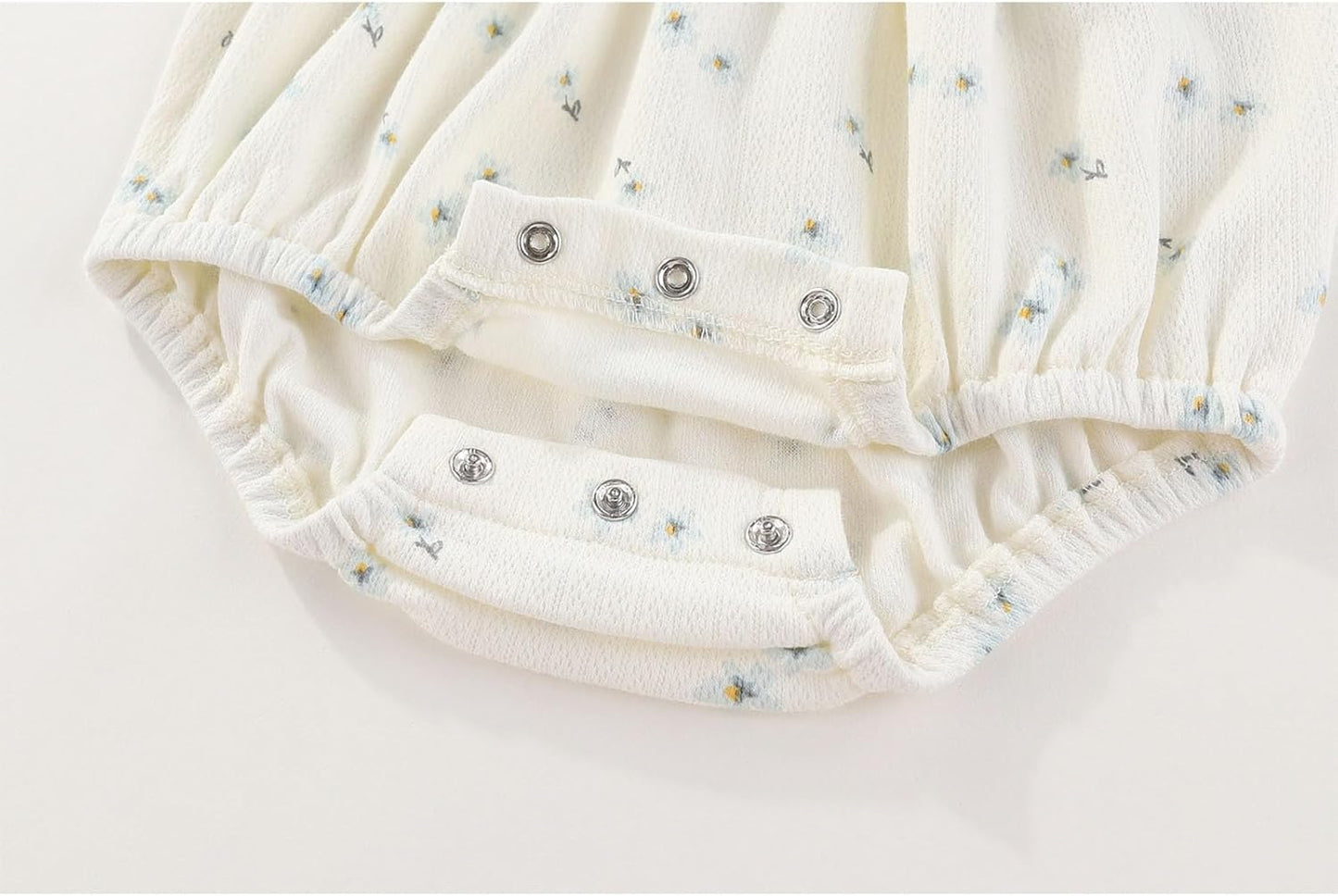 Baby Girl Clothes Cotton Bubble Romper Floral Bodysuits Infant Outfit Set