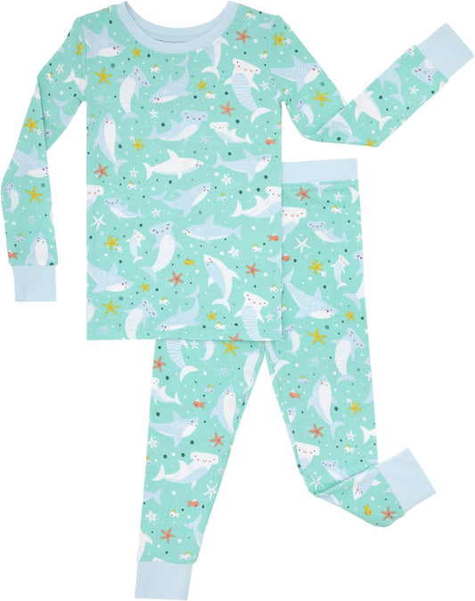 Little Sleepies Two-Piece Pajama Set for Boys & Girls, Soft Viscose from Bamboo Toddler Pajamas for Kids, Family Matching PJs