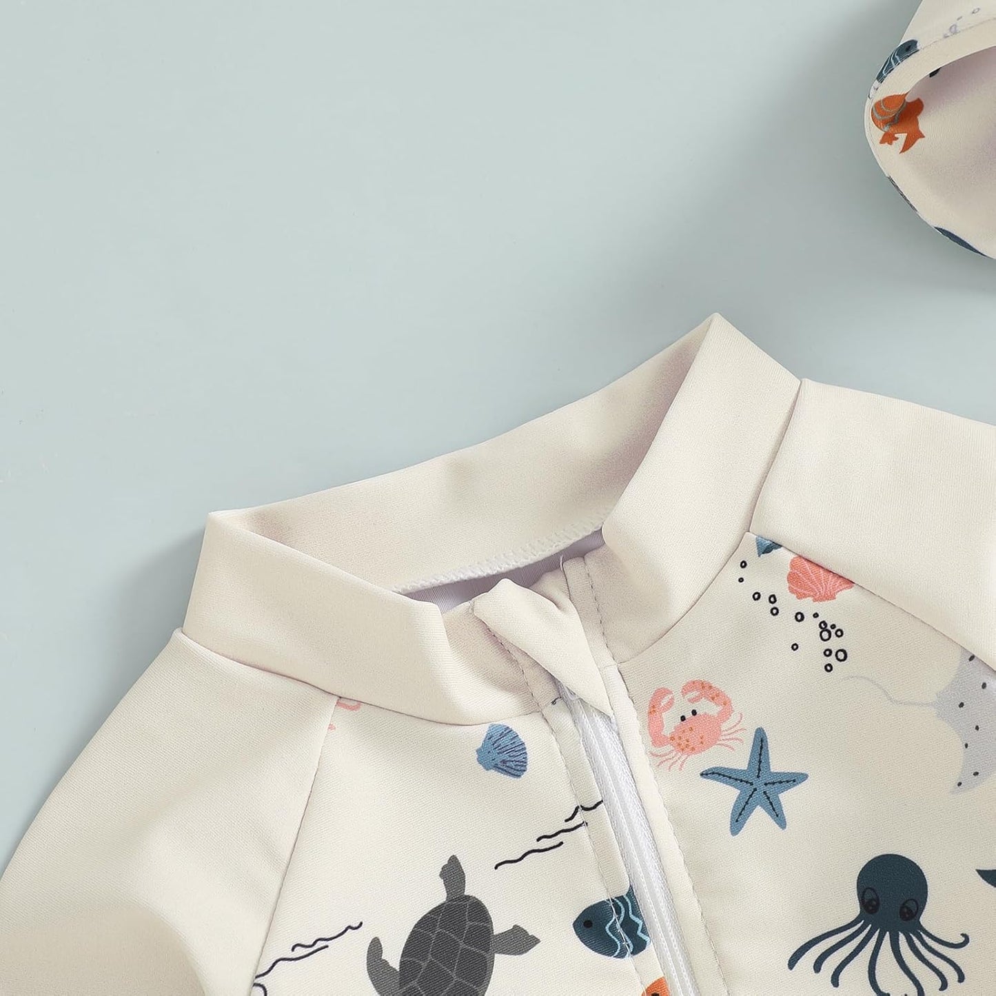 Hnyenmcko Baby/Toddler Boy Rash Guard Swimsuit Long Sleeve One Piece Zipper Swimwear Sunsuit Infant Bathing Suit Beachwear