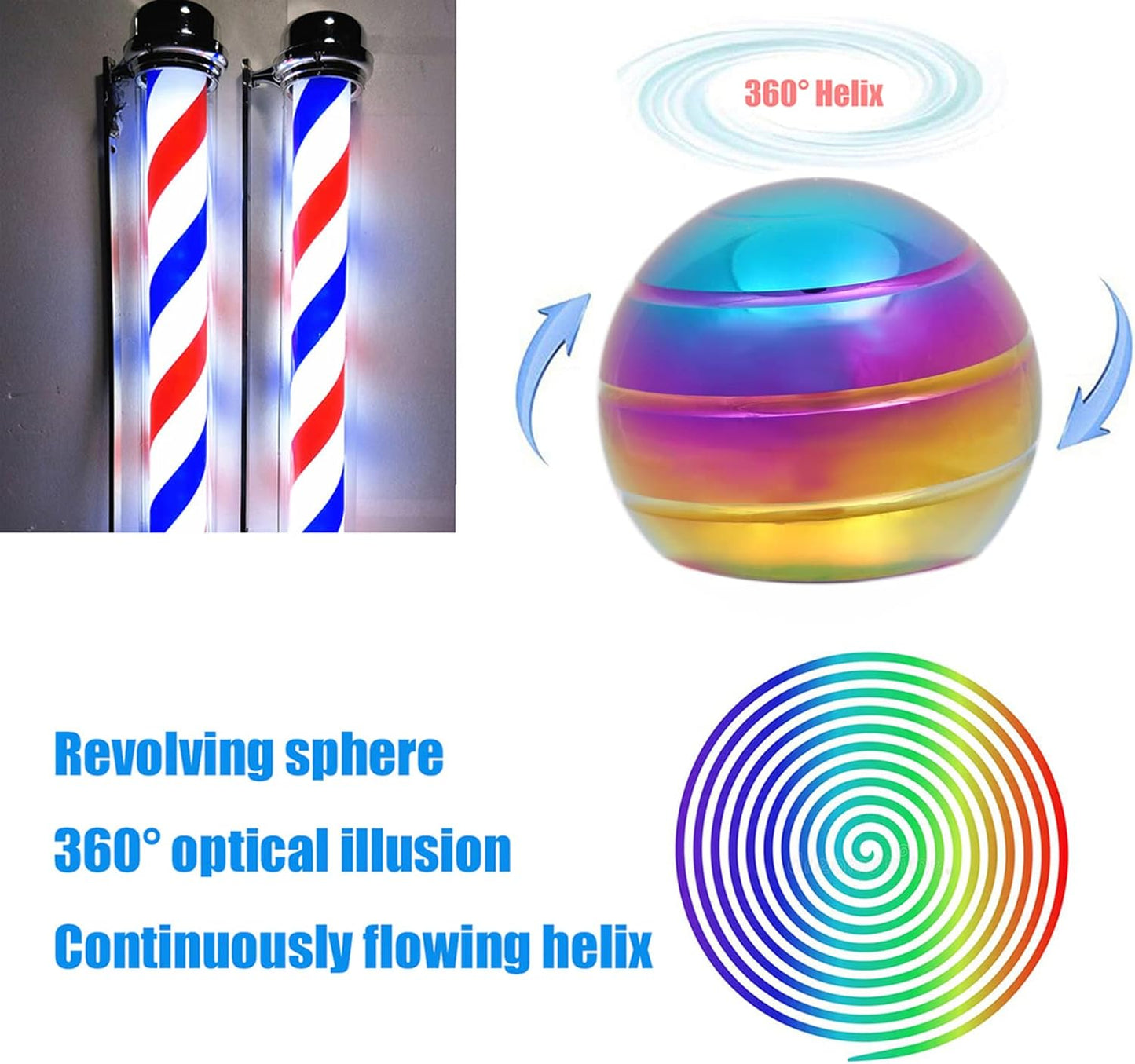 Desk-Fidget-Toys for Kinetic-Toy: Cool-Gadgets Cool-Stuff for Adults Kids Teens, Spinning Up to 180 Seconds, Stress Relief Toy for Christmas Optical-Illusion Gift for Office School Home Women Men