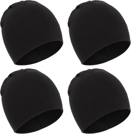 DRESHOW BQUBO 4 Pieces Baby Beanie Newborn Toddler Soft Cute Knit Hat Hospital Hats for Baby Boys Infant Cap Beanies