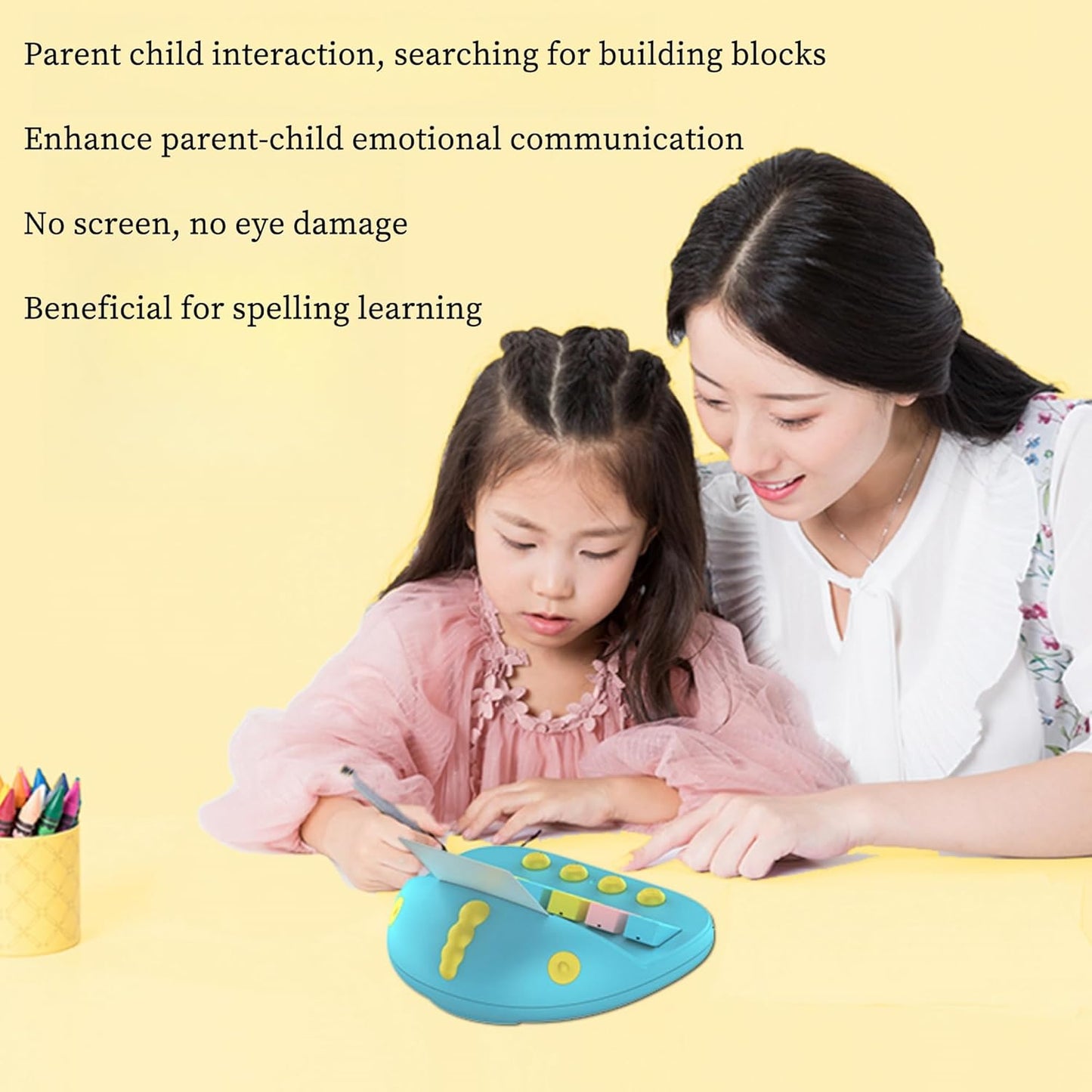 Word Matching Game Toys for Ages 5-7, Spelling Games for 3 Years Old, Speak and Spell Educational Toys for Easter Children's Day Halloween Christmas Birthday Party Gifts (Style D)