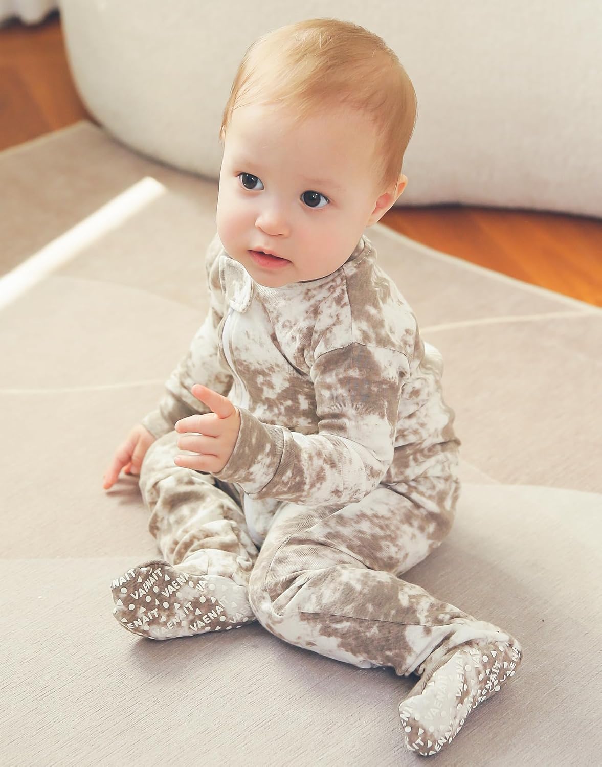 VAENAIT BABY Infant Toddler Boys Girls Footed Pajamas One-PIece Romper Sleep and Play 0M-2T