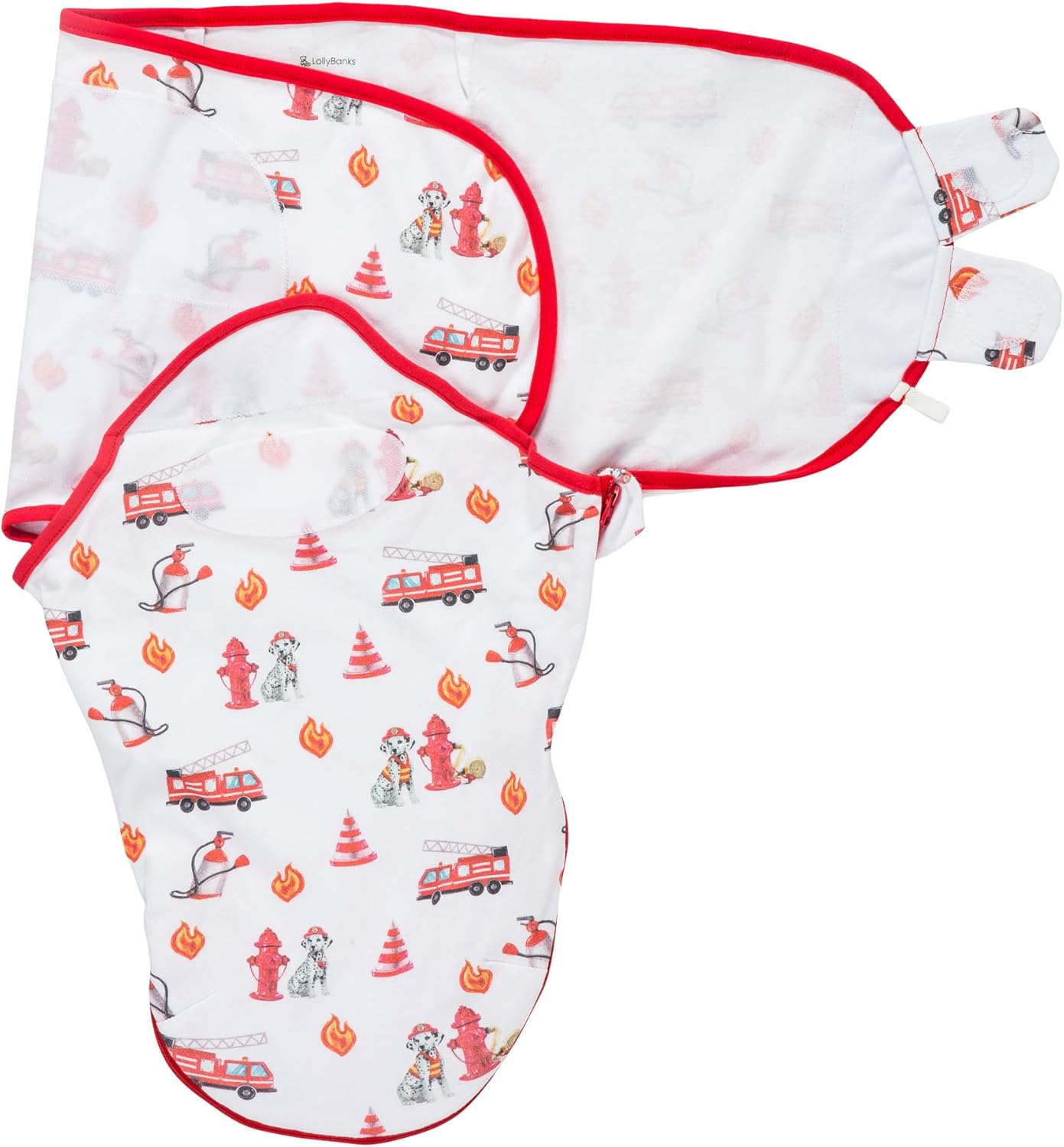 LollyBanks Baby Swaddles, 100% Organic Cotton Swaddle for Newborns Boys and Girls, 0-3 Months Swaddle Sacks with Easy Change Zipper, Newborn Swaddles Baby Registry (Dog Print)