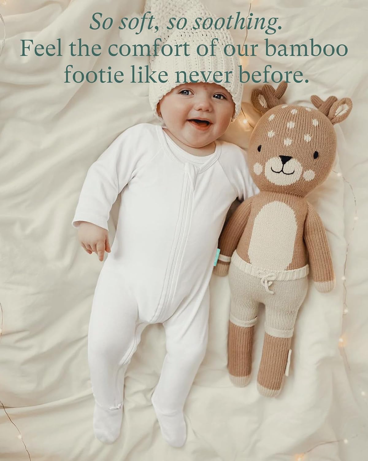 Baby Zipper Footie Pajamas, Supersoft Bamboo Rayon Baby Footed Pjs Boy Girl 0-3-6-9-18-24 Month Coverall Sleepers