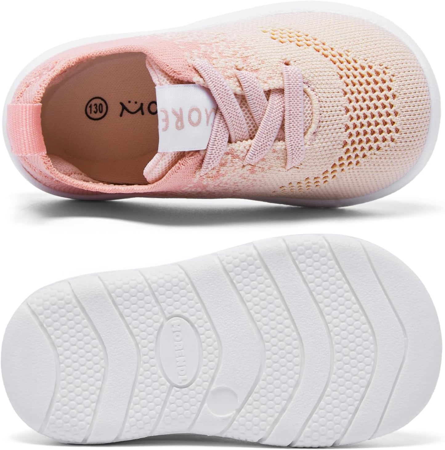 MORENDL Toddler Shoes Baby Walking Sock Shoes Infant Sneakers 0-4 Years Boy Girl Barefoot Tennis Shoe Non-Slip Brethable