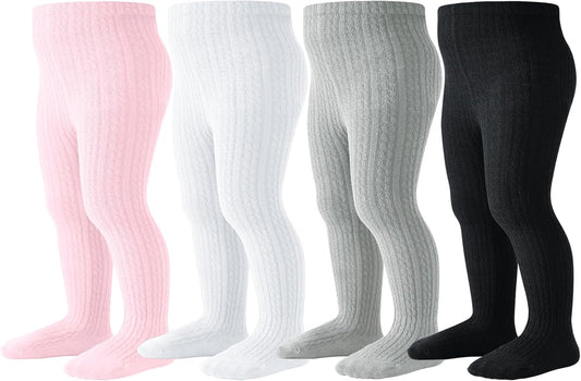 Baby Tights Toddler Stockings Tights Soft Cotton Cable Knit Baby Girl Tight Leggings Newborn Infant 0-4T