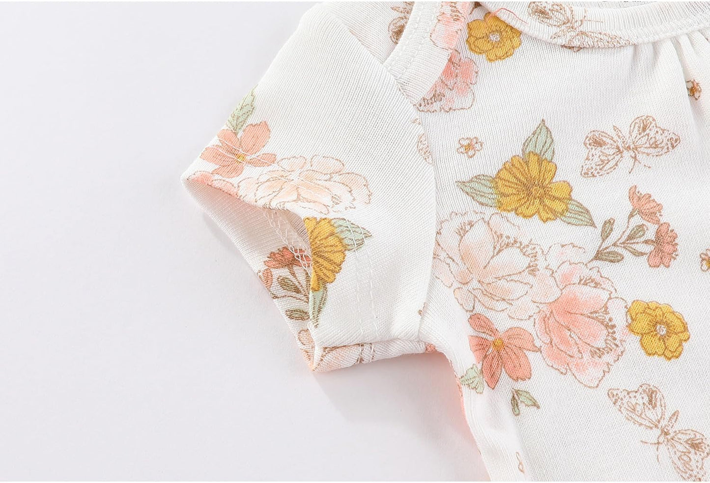 Kiddiezoom Newborn Baby Layette Set 10-Piece with Bodysuits and Pants Set for Unisex Baby Gift Sets