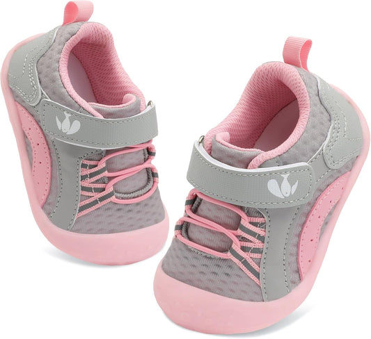 FEETCITY Wide Baby Shoes Boys Girls Baby Barefoot Shoes Breathable Infant Walking Shoe Crib Sock Shoe Toddler Sneakers Flexible