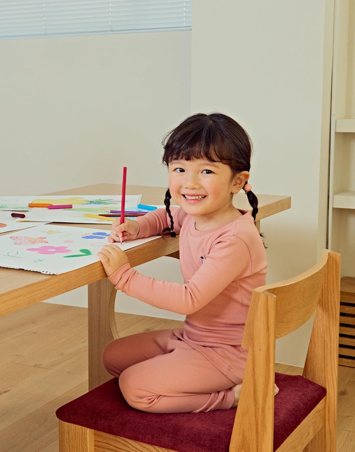 moimoln 6M-8Y Modal Cotton Solid Soft Breathable Baby Toddler Boys Girls Snug fit Pjs Long Sleeve Pajamas Set Sleepwear Daily