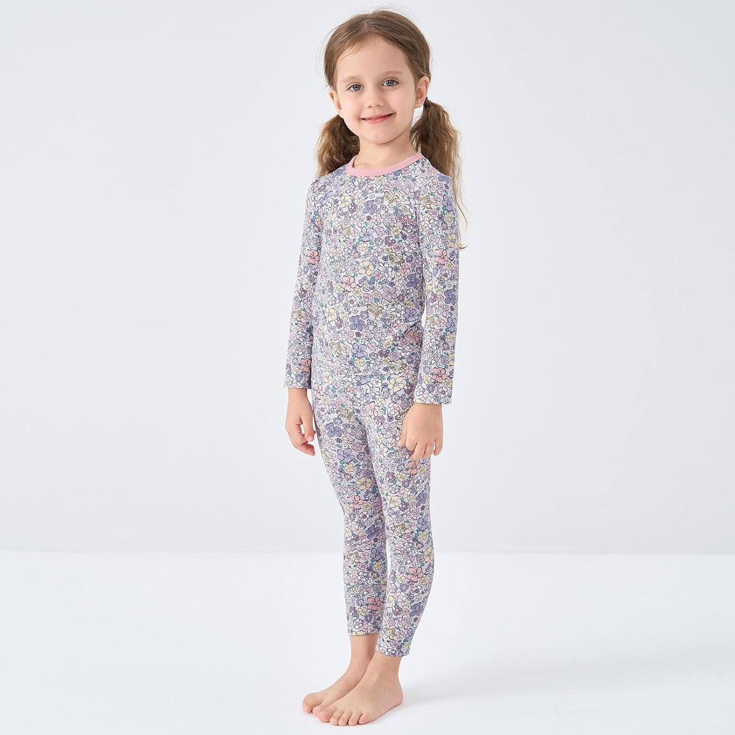 pureborn Baby Toddler Kids Viscose from Bamboo Pajamas Set Pjs 2pcs 18M-8Y