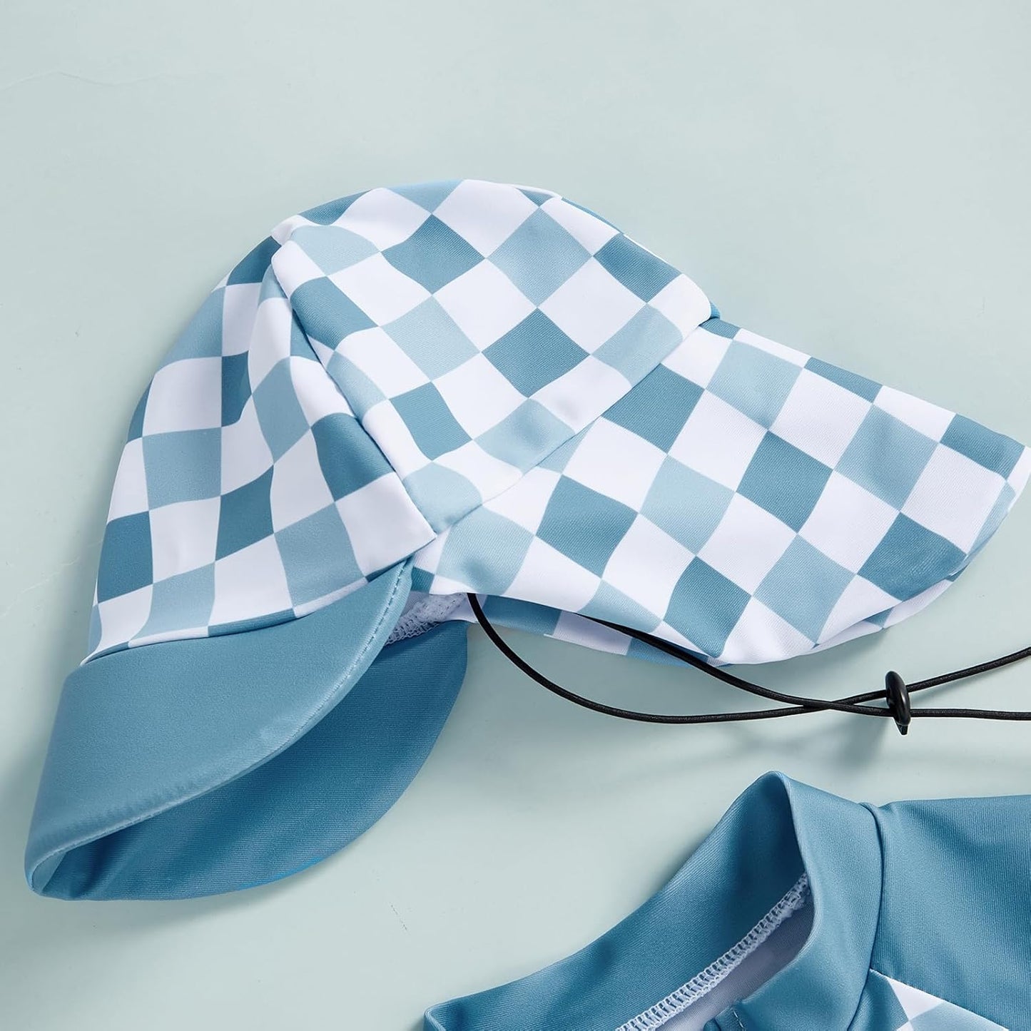 MAYUMMPY Baby Boys Girls Swimwear Casual Zipper One Pieces Rash Guard Swimsuit and Hat Beachwear Bathing Suit