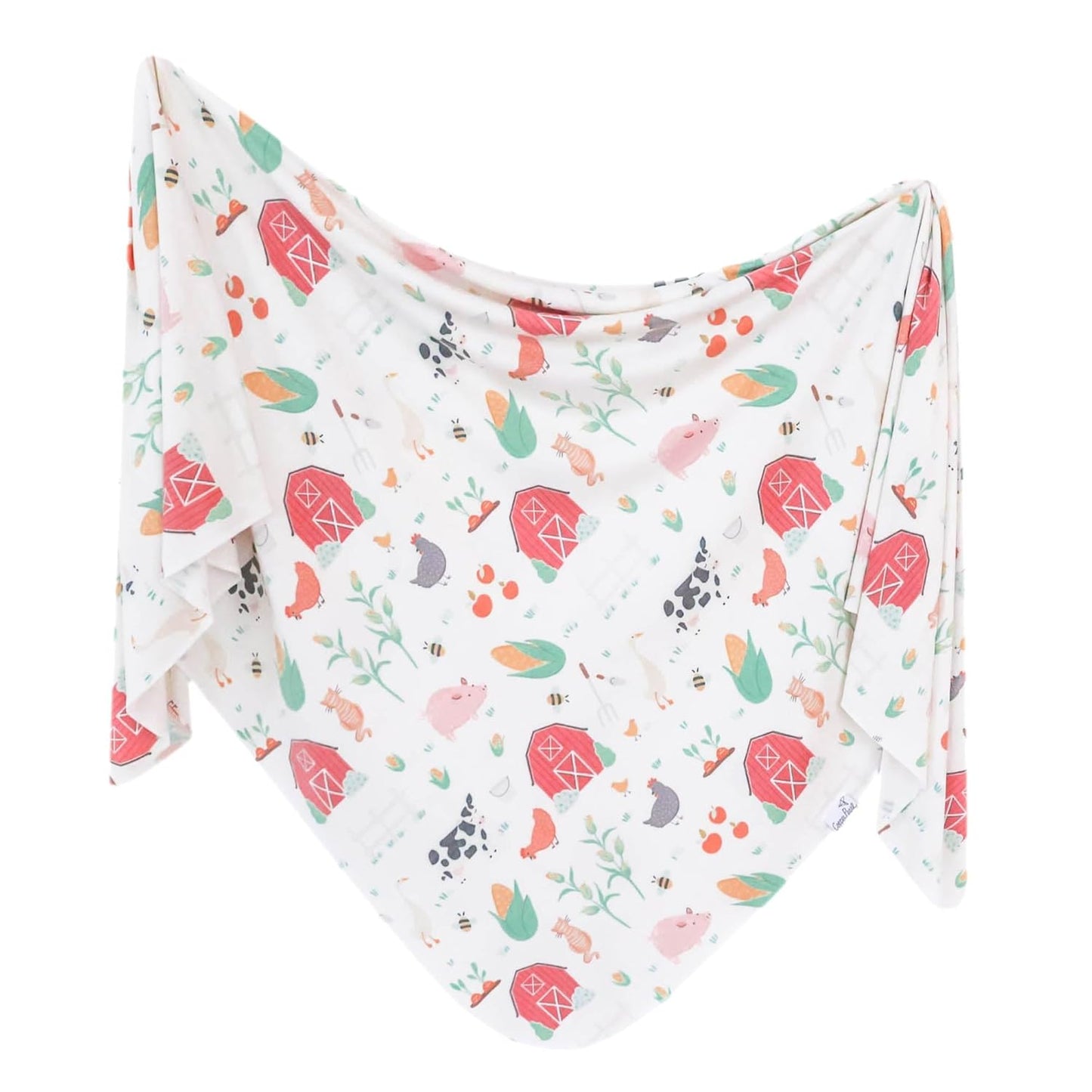 Copper Pearl Baby Swaddle Blanket - Premium Knit Baby Blanket, Large Soft Stretchy Receiving Blankets for Baby Boy and Girl, Swaddles for Newborn, Infant, and Toddler (Farmstead)