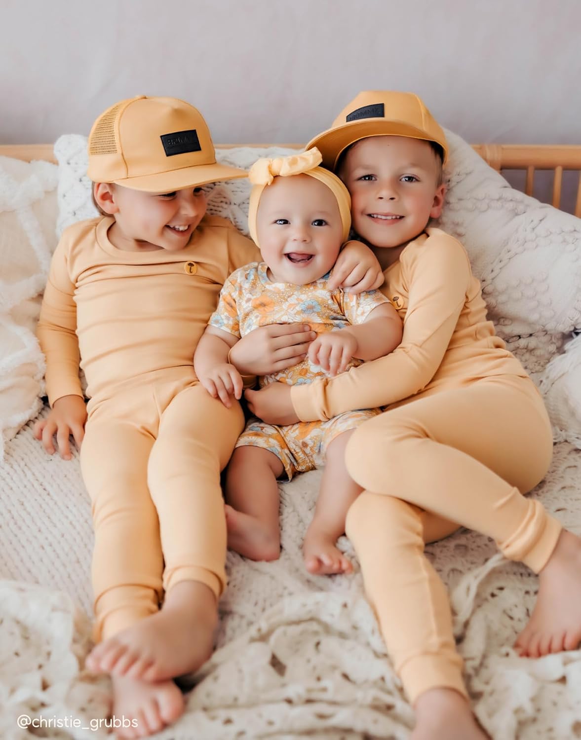 moimoln 6M-8Y Modal Cotton Solid Soft Breathable Baby Toddler Boys Girls Snug fit Pjs Long Sleeve Pajamas Set Sleepwear Daily