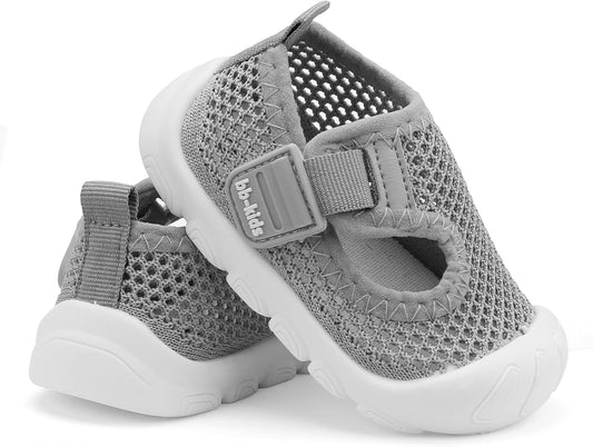 Baby Walking Shoes Toddler Girl Boy Soft Sole Breathable Mesh Slip on Summer Wide Shoes Infant Flexible Lightweight Non-Slip Safer Causal Tennis Shoes Toddler First Walkers Shoes Rubber Soles Outdoor