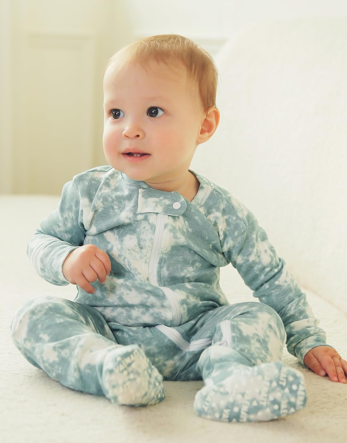 VAENAIT BABY Infant Toddler Boys Girls Footed Pajamas One-PIece Romper Sleep and Play 0M-2T