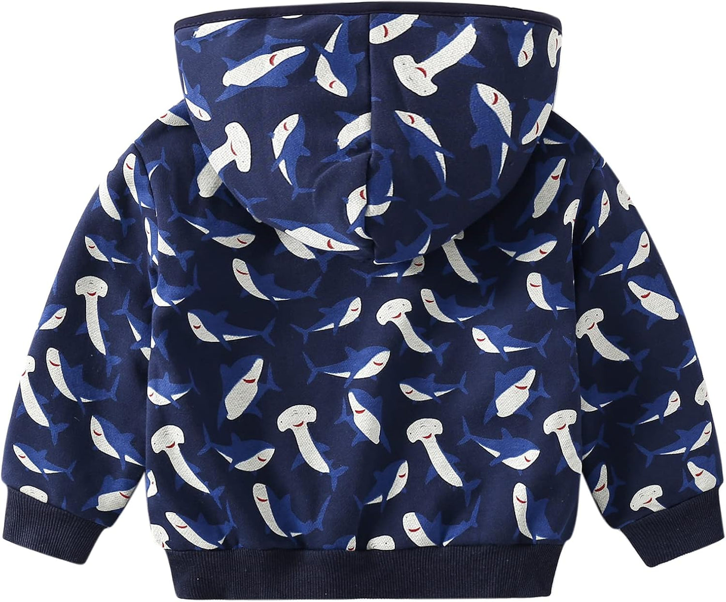 Baby Toddler Boys Dinosaur Hooded Zip Jacket Casual Outerwear Active Sweatshirt