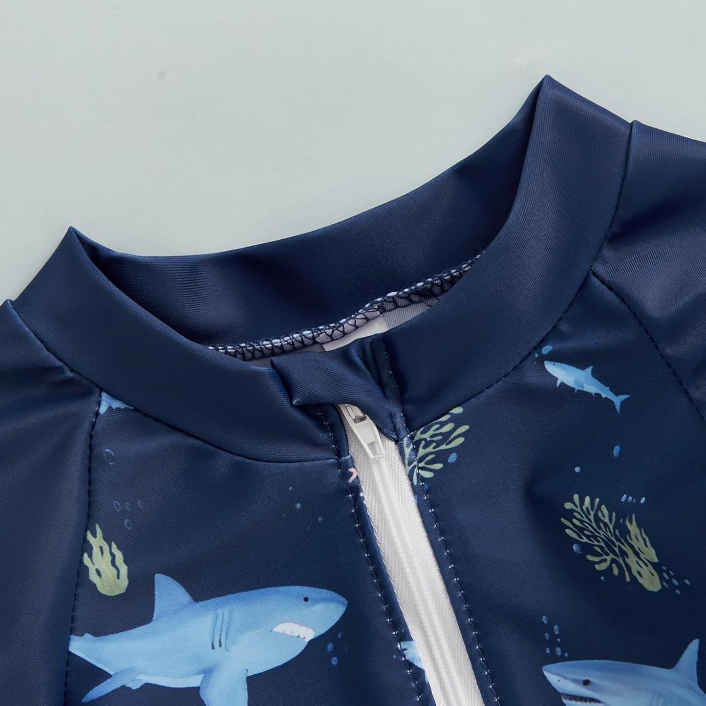 Hnyenmcko Baby/Toddler Boy Rash Guard Swimsuit Long Sleeve One Piece Zipper Swimwear Sunsuit Infant Bathing Suit Beachwear