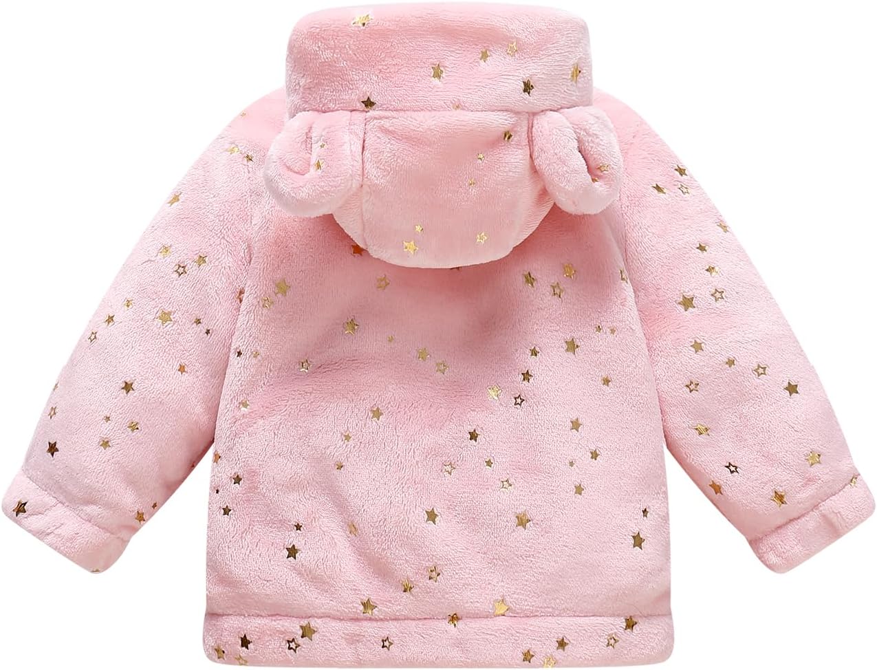 Baby Girl Winter Fleece Coat Toddler Boy Jacket Infant With Hood Warm Outerwear