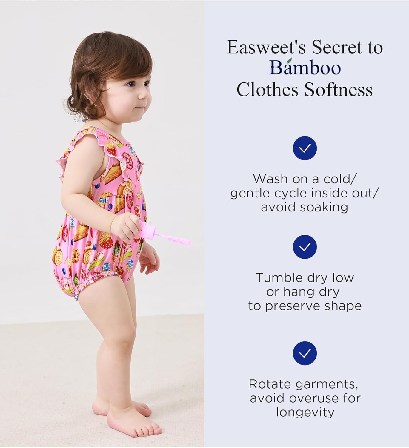 Bamboo Viscose Baby Romper Infant Girl Ruffle Sleeveless Newborn Baby Girl Bodysuit